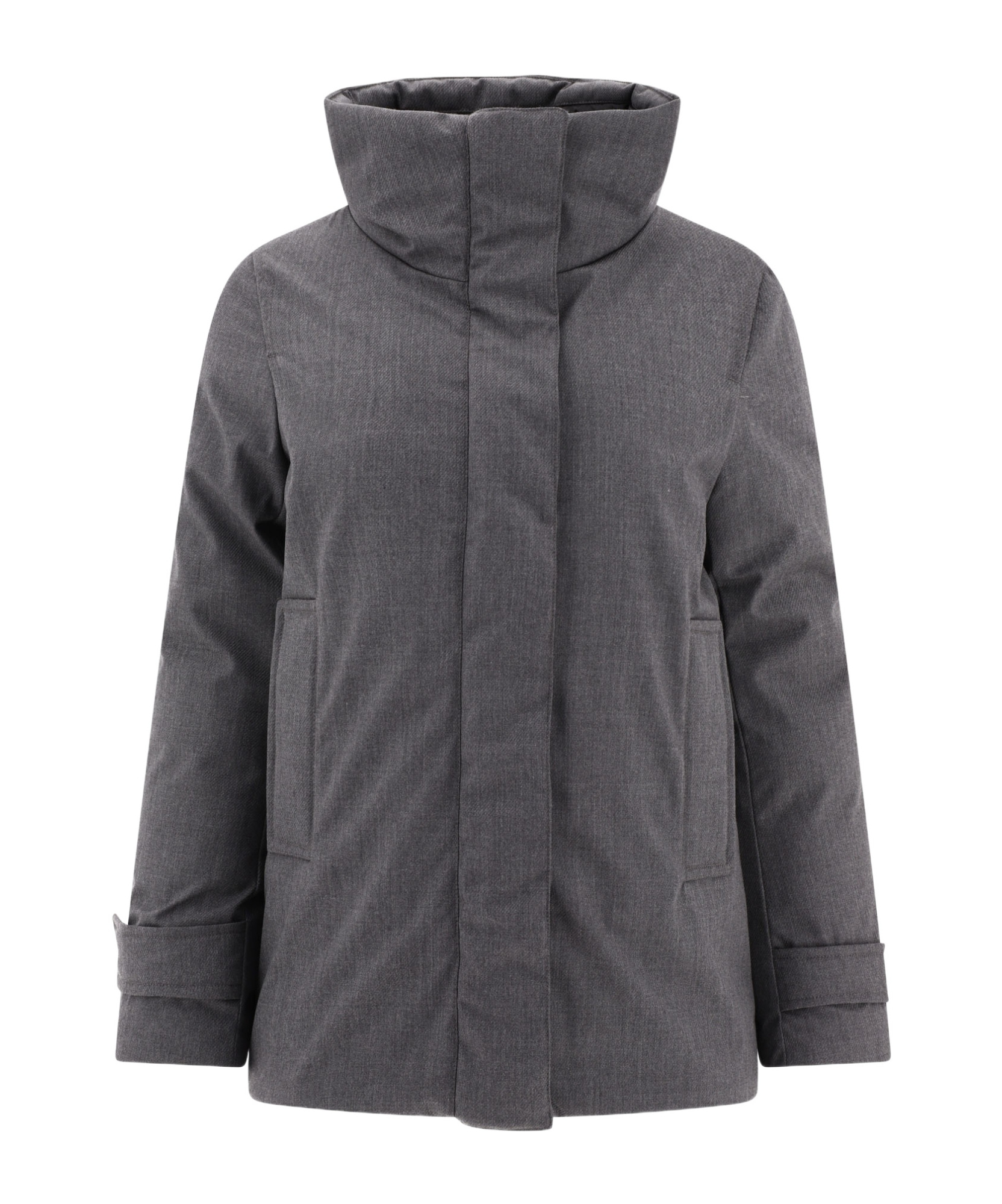 Aspesi Jacket High Collar Front Pockets