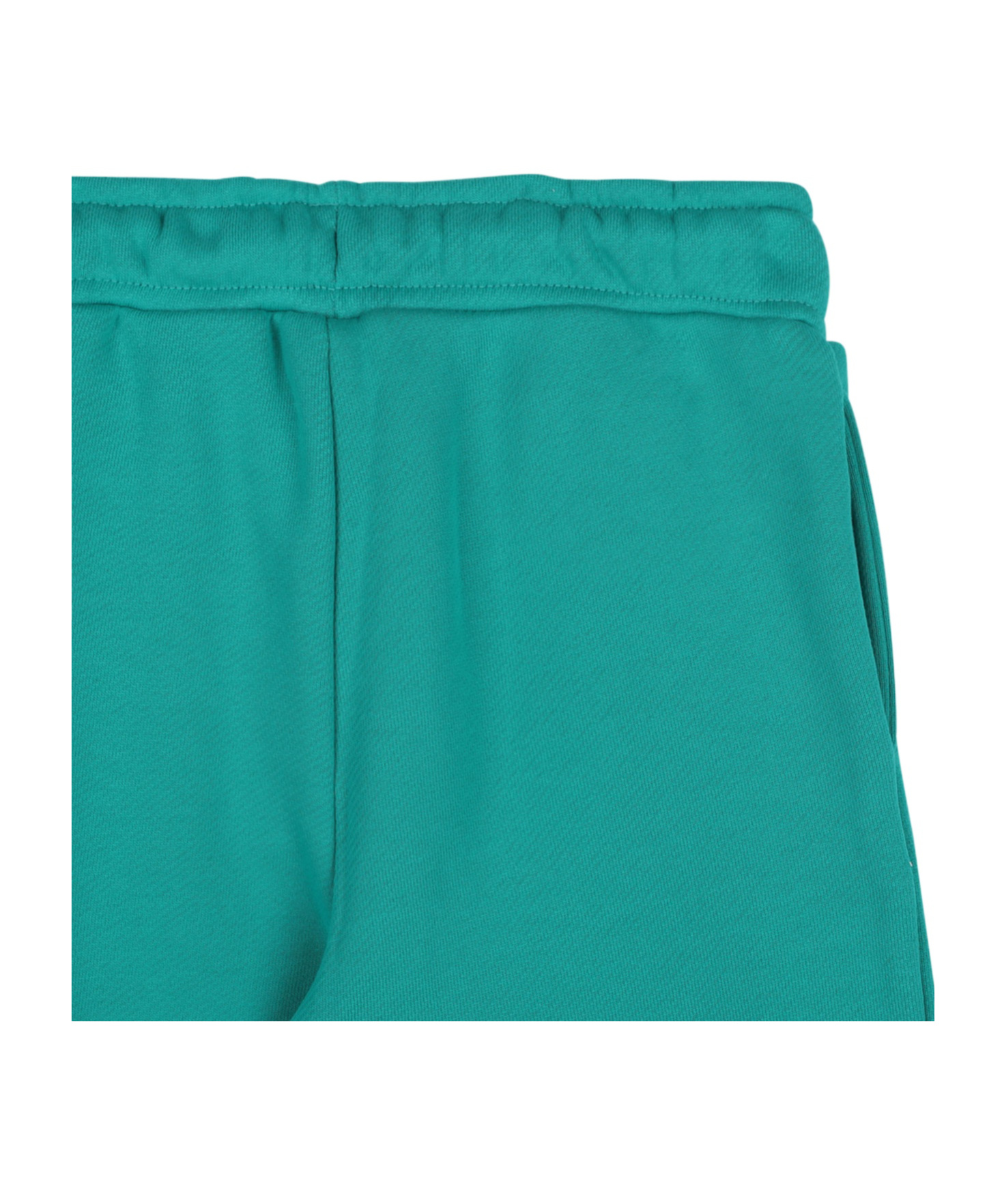 Shop Msgm Jersey Track Pants In Green
