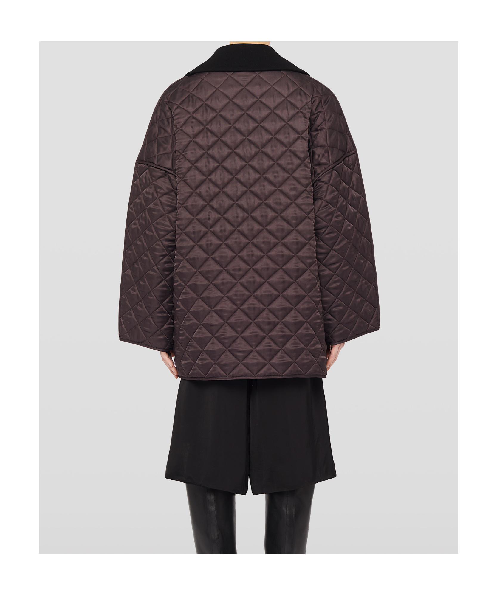 Jil Sander Quilted Jacket In Black