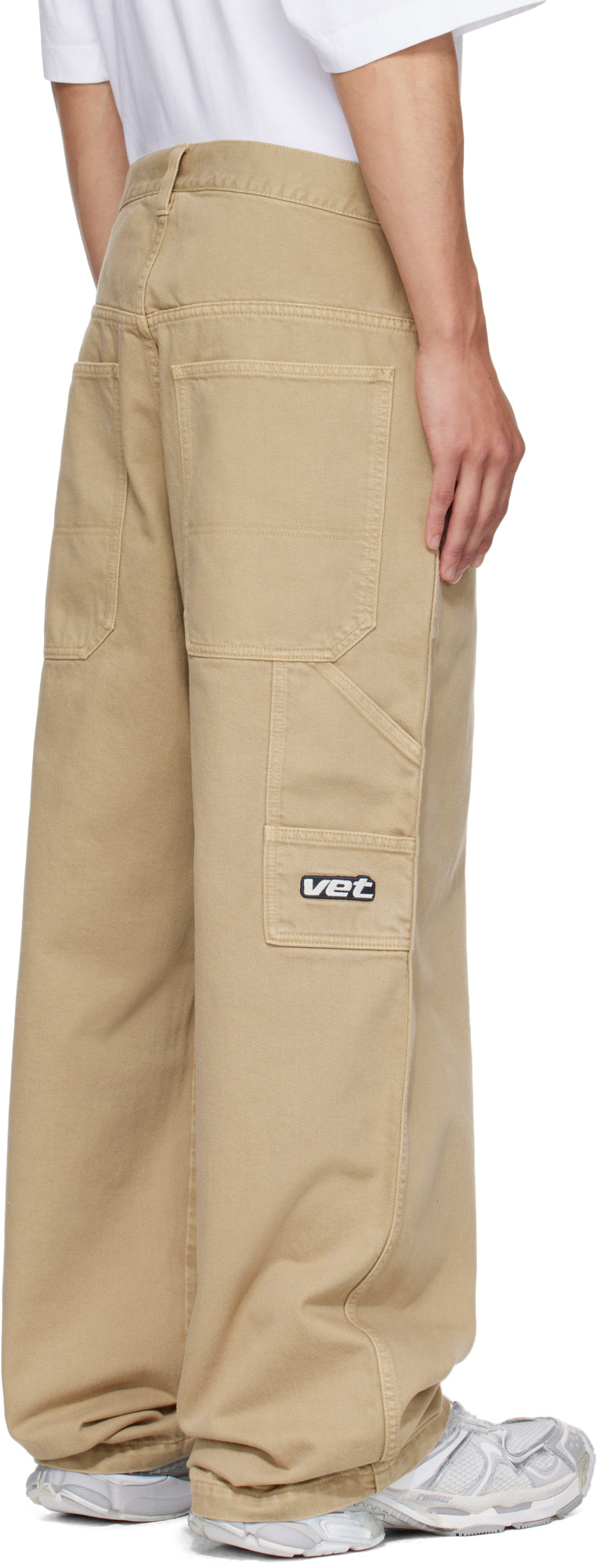 Vetements Denim Trousers With Belt Loops In Brown