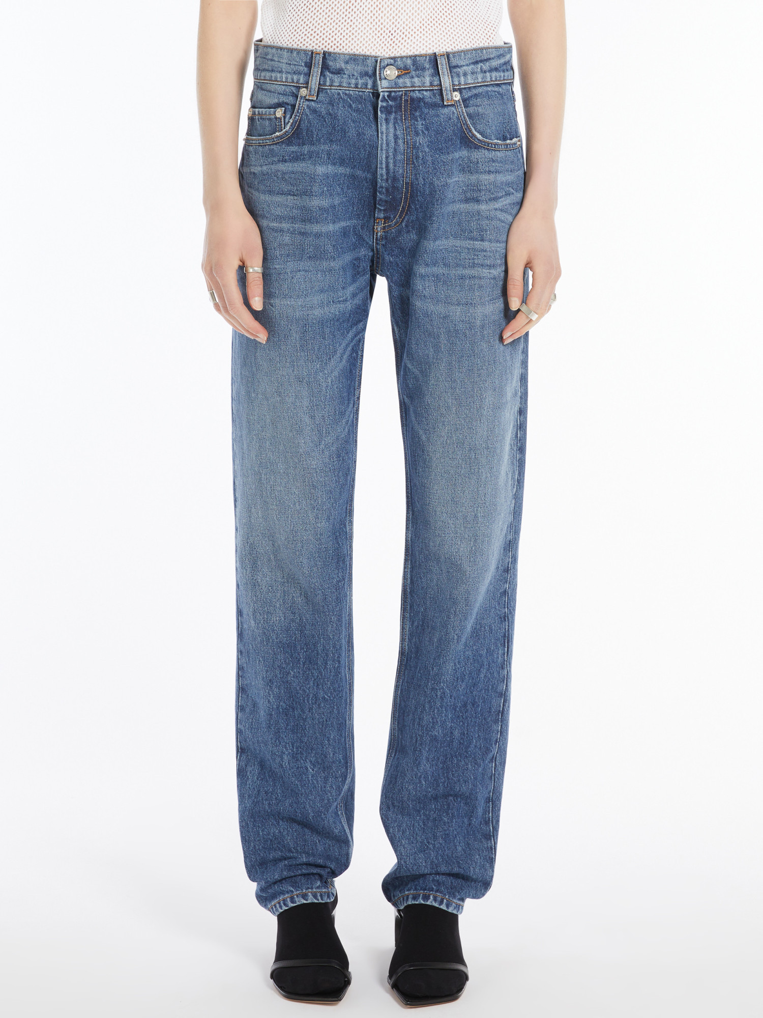 SPORTMAX FIVE-POCKET STRAIGHT TROUSERS 