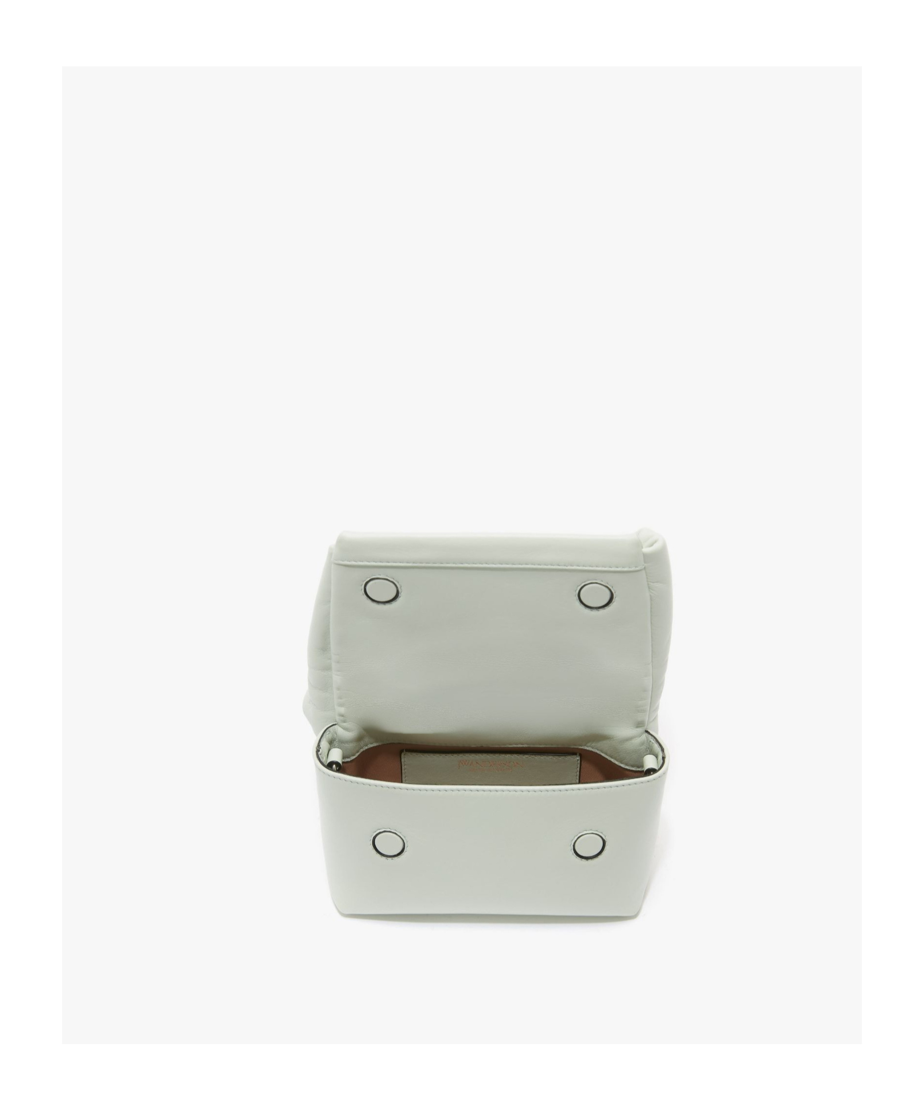 Shop Jw Anderson Small Twister Leather Shoulder Bag In White