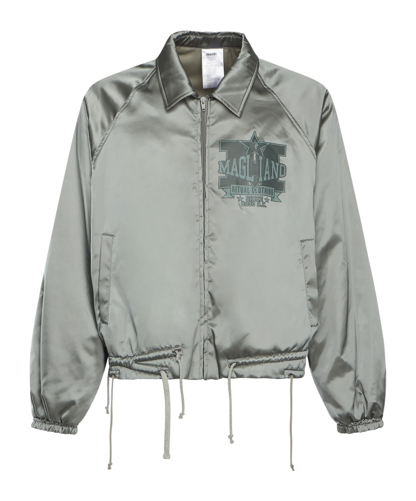 Magliano Logo Print Casual Jacket In Gray