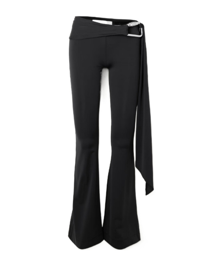 Conner Ives Flared Track Pants In Black