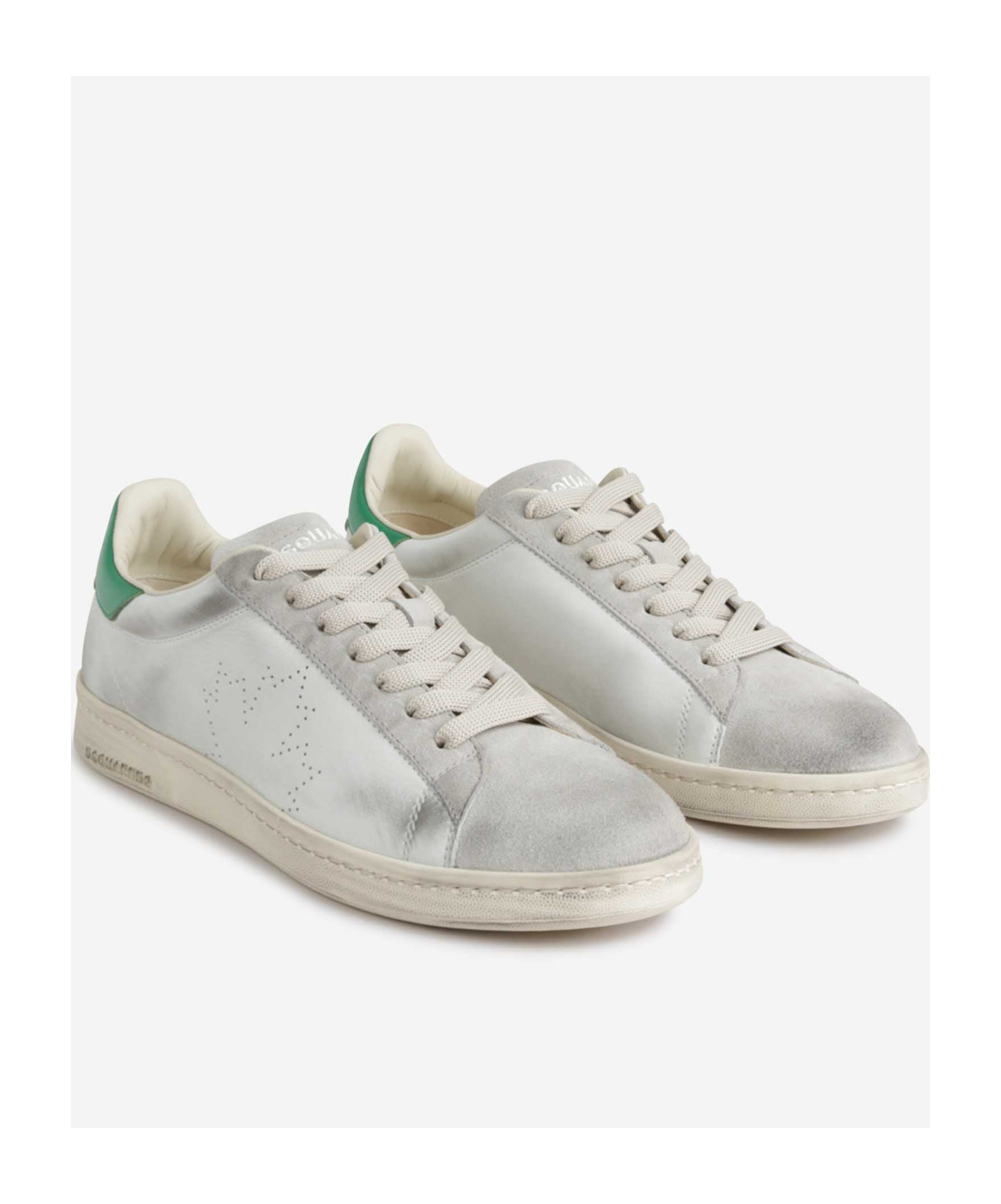 Shop Dsquared2 New Jersey Lace-up Sneakers In White