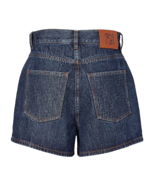 Fendi Denim Shorts In Blue