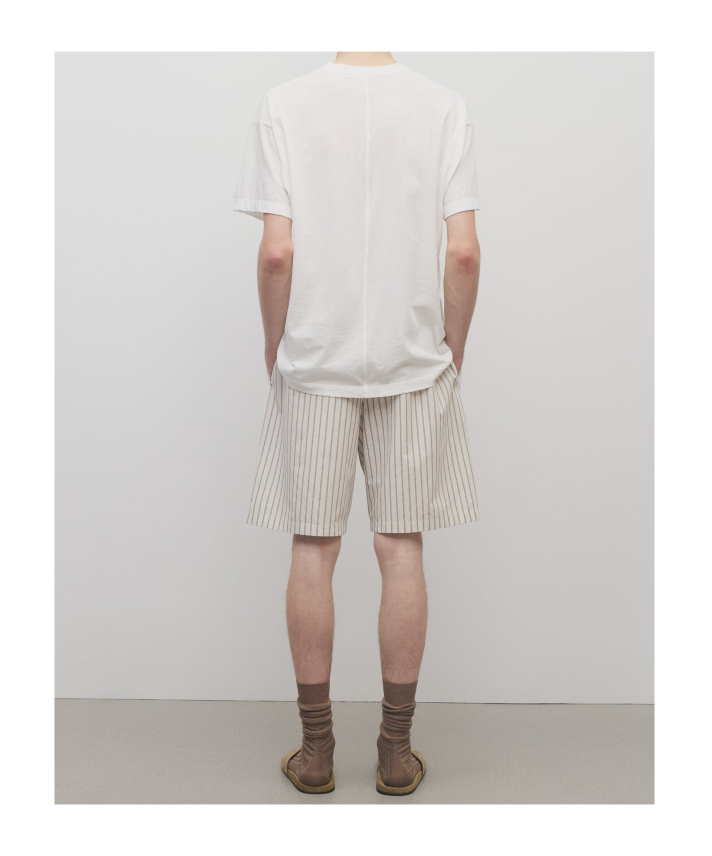 The Row Elastic Waist Casual Pants In Neutral