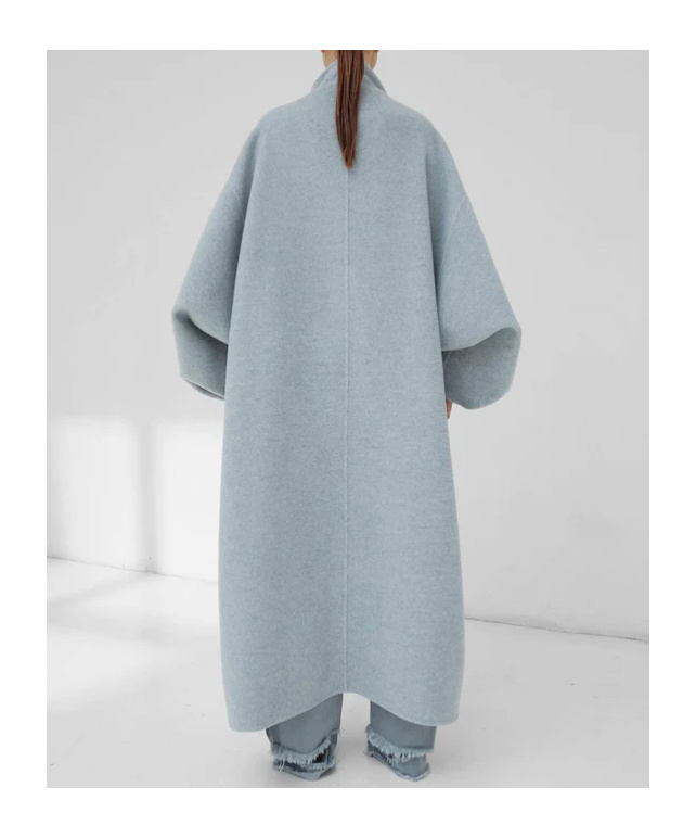Darkpark North Oversize Cashmere Coat In Gray