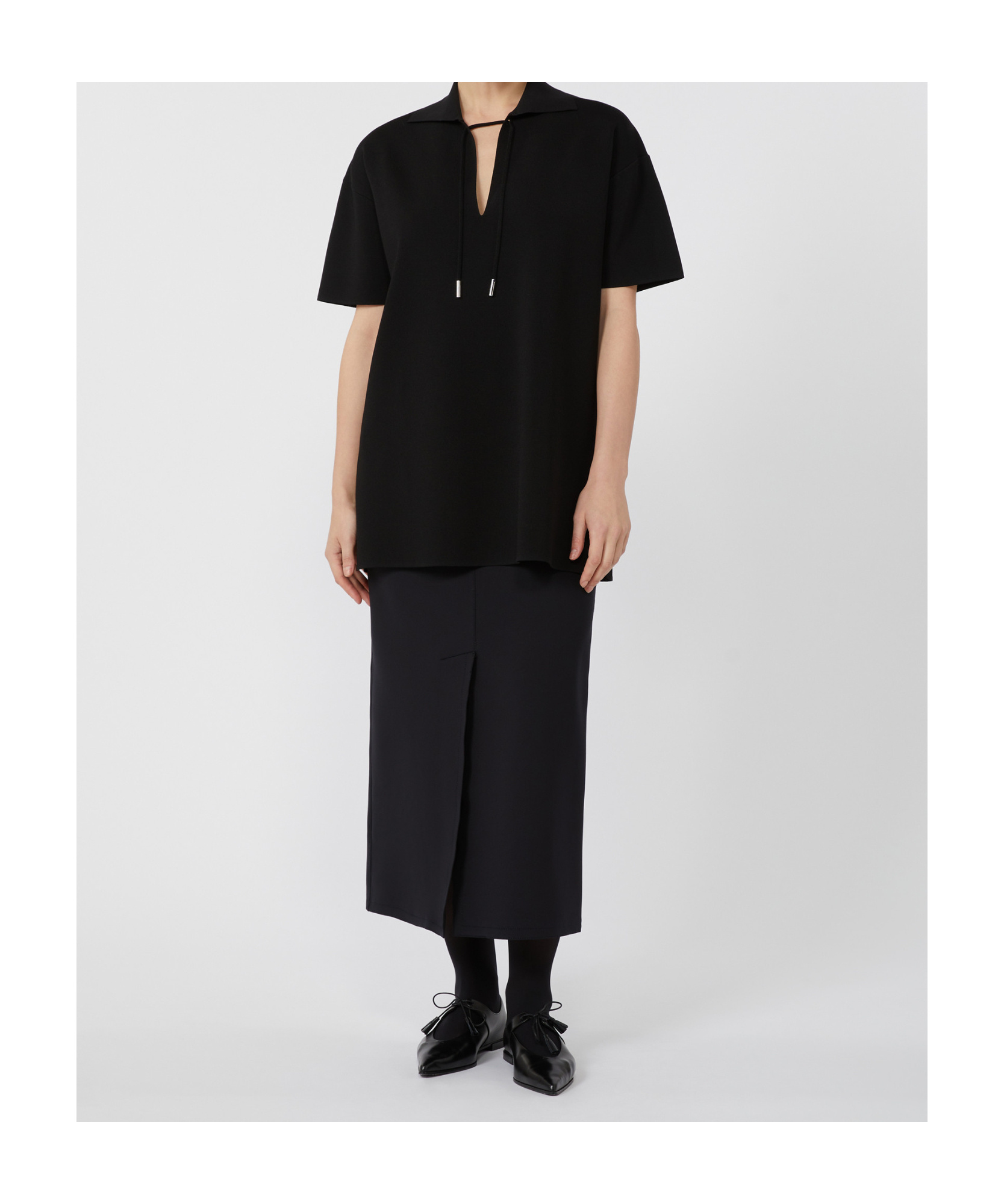 Max Mara Technical Jersey Pencil Skirt