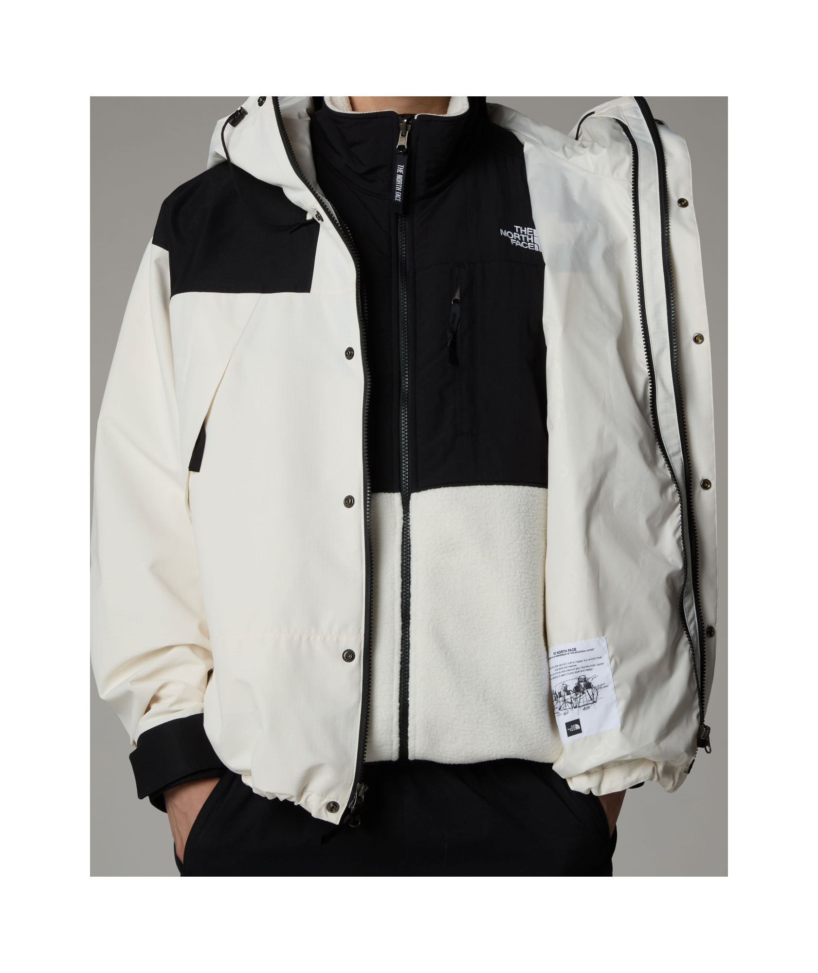 Shop The North Face Dryvent Mono Jacket In White