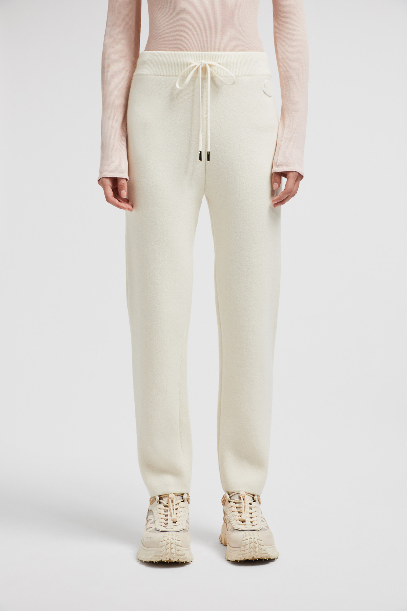 MONCLER WOOL CASHMERE JOGGING TROUSERS