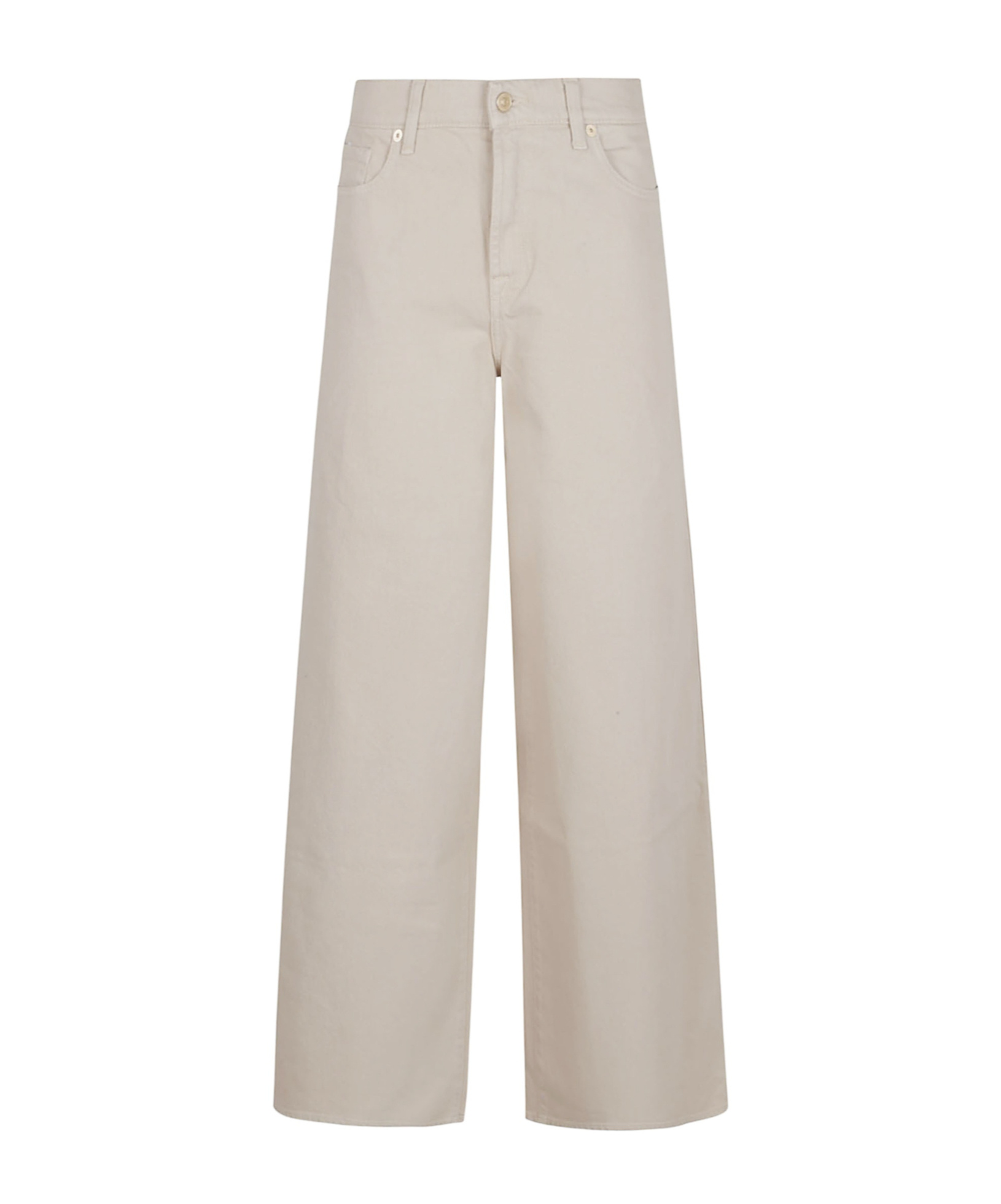 7 For All Mankind Logo Denim Jeans In Neutral