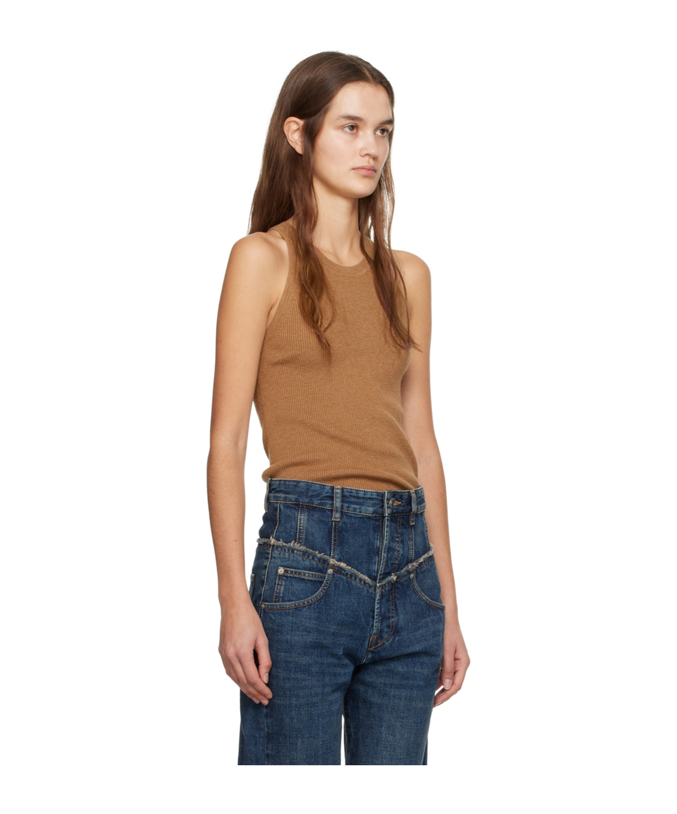 Isabel Marant Tan Merry Tank Top In Brown