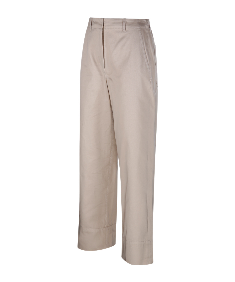 Max Mara Belt-loop Casual Pants In Nude