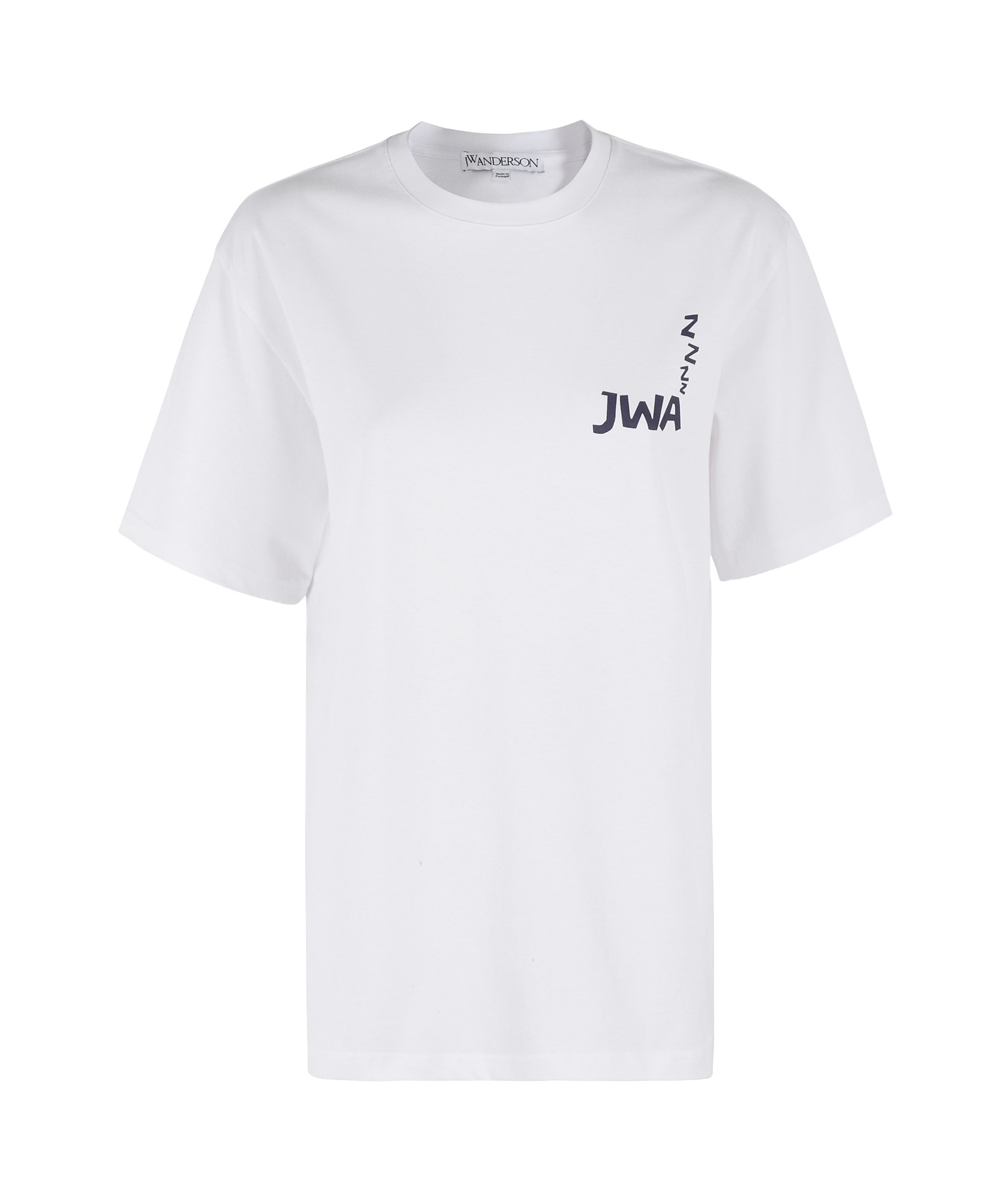 Jw Anderson Oversized Organic Cotton T-shirt In White