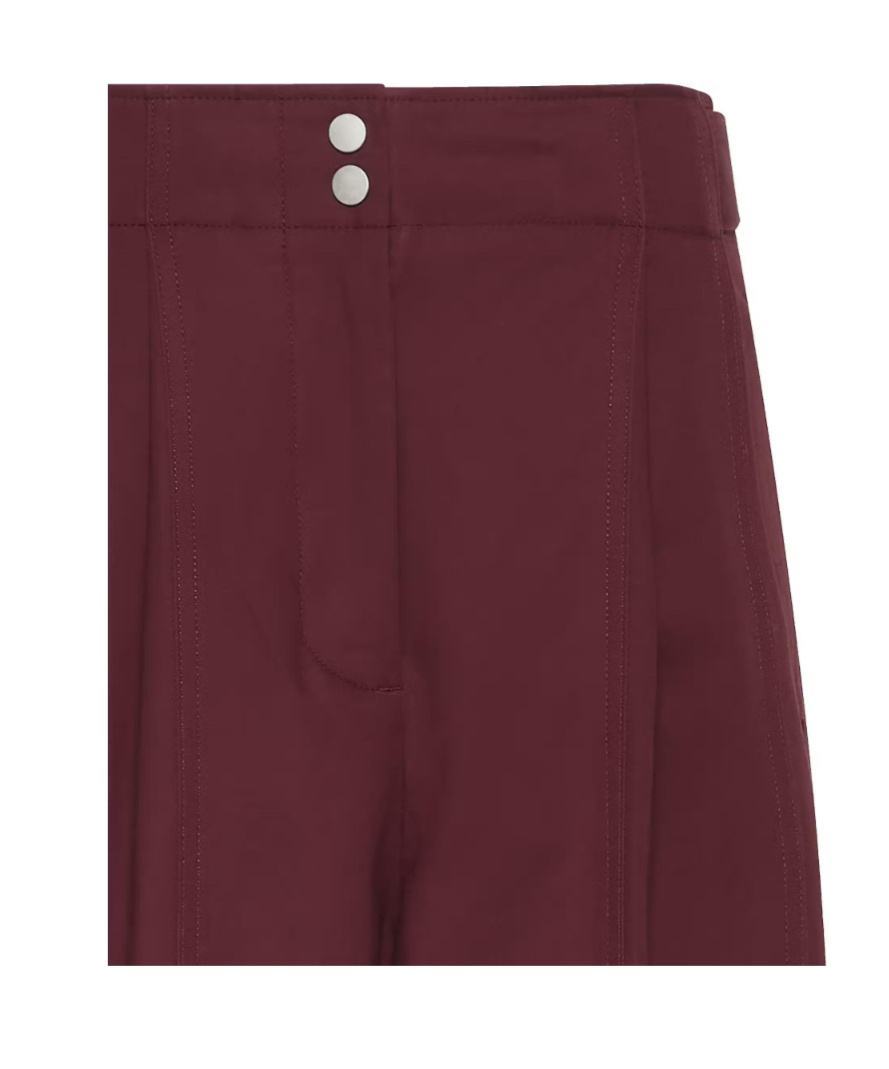 Calvin Klein Wide-leg Casual Pants In Red