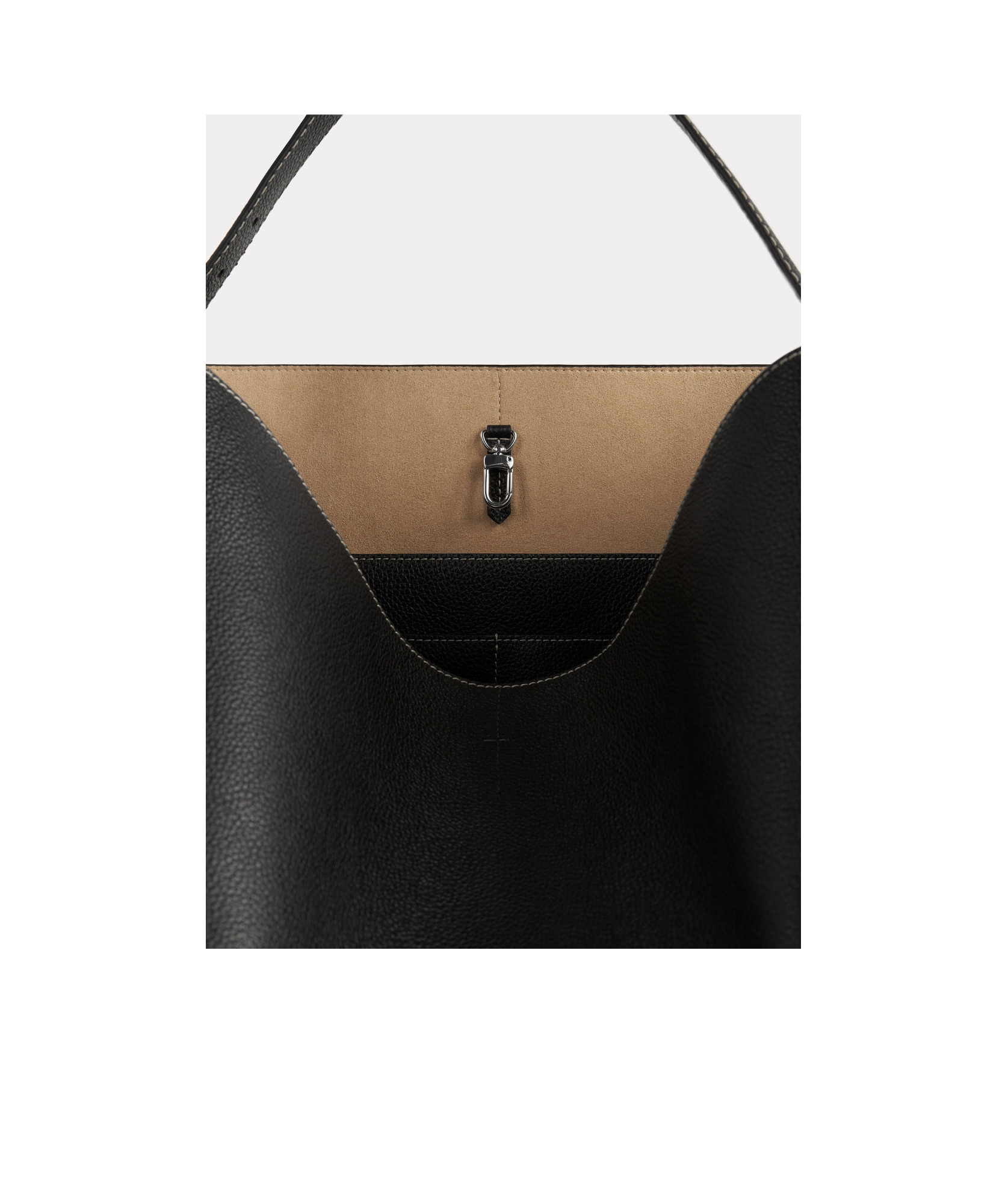 Shop Totême Adjustable Shoulder Bag In Black