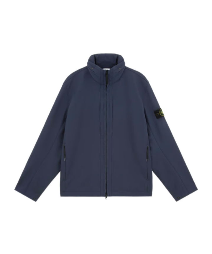 Stone Island Compass-badge Jacket In Blue