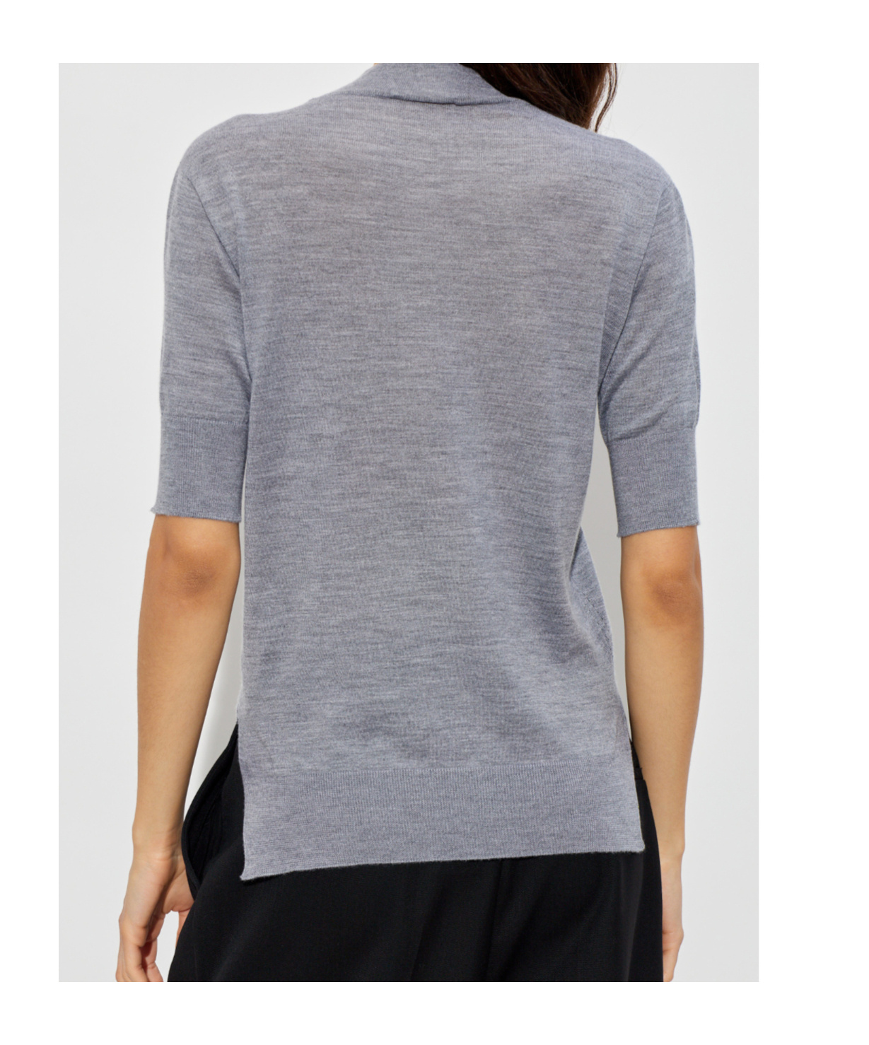 Jil Sander Fine-knit T-shirt In Gray