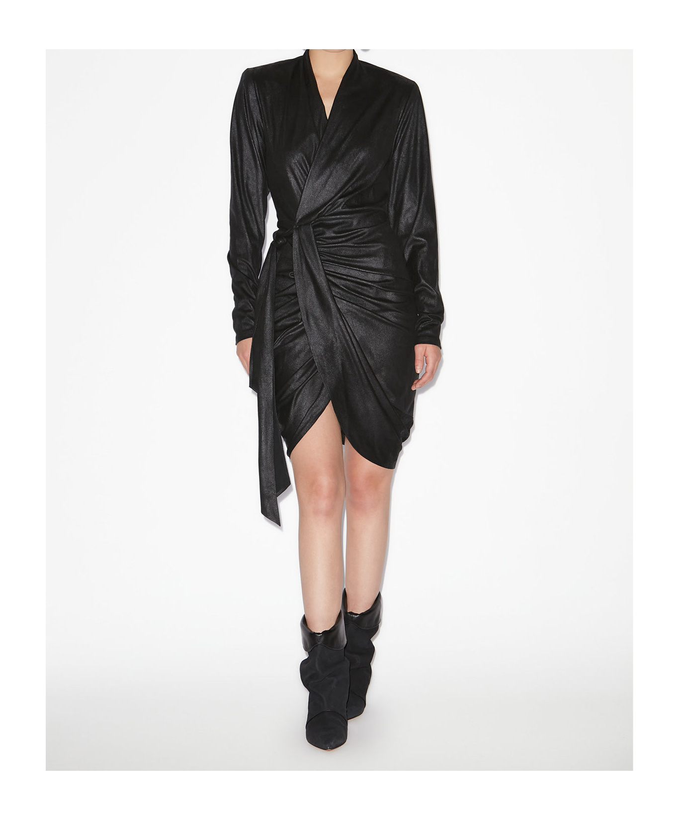 Shop Isabel Marant Aleora Dress In Black