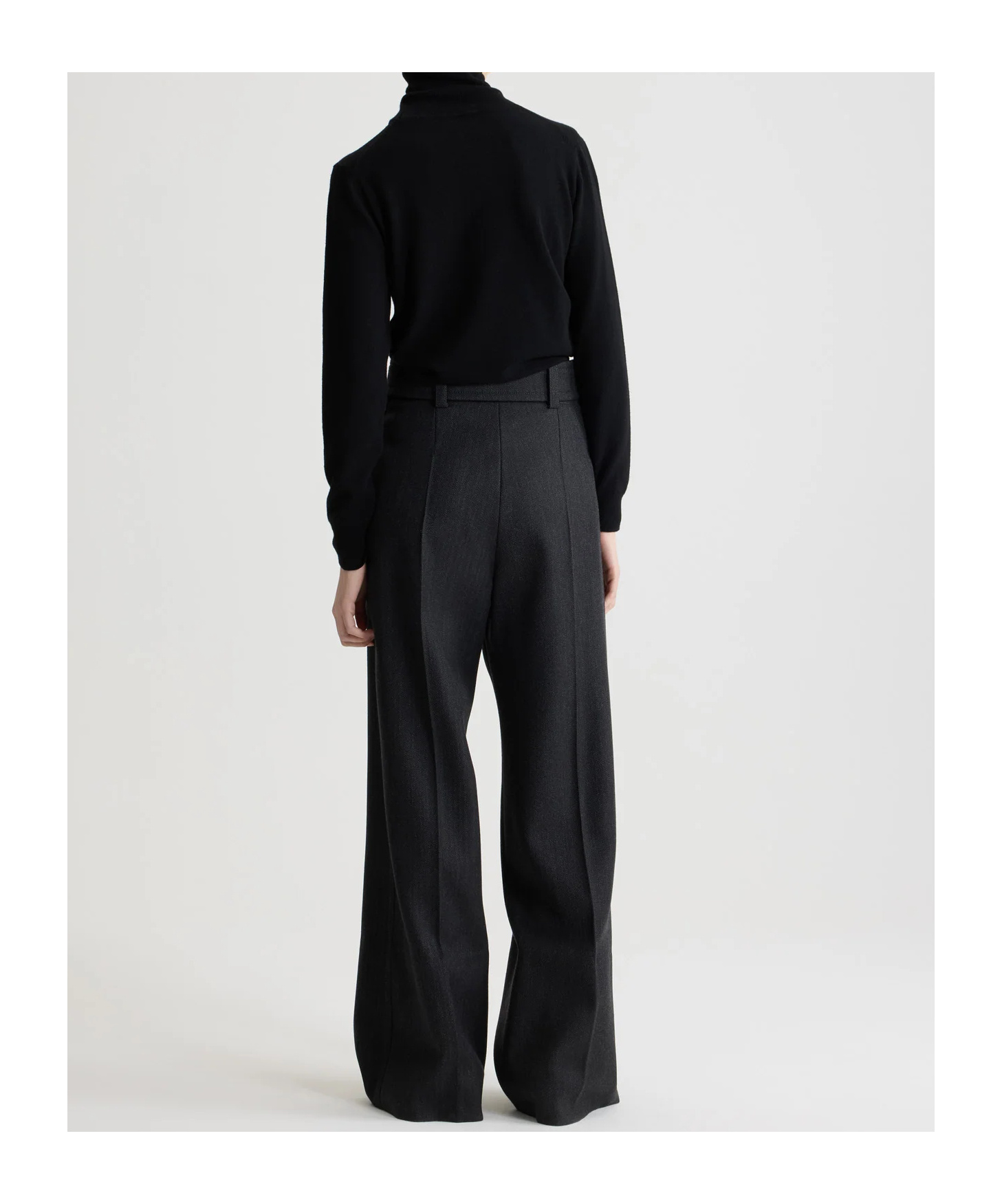 Patou Intarsia Turtleneck Jumper In Black