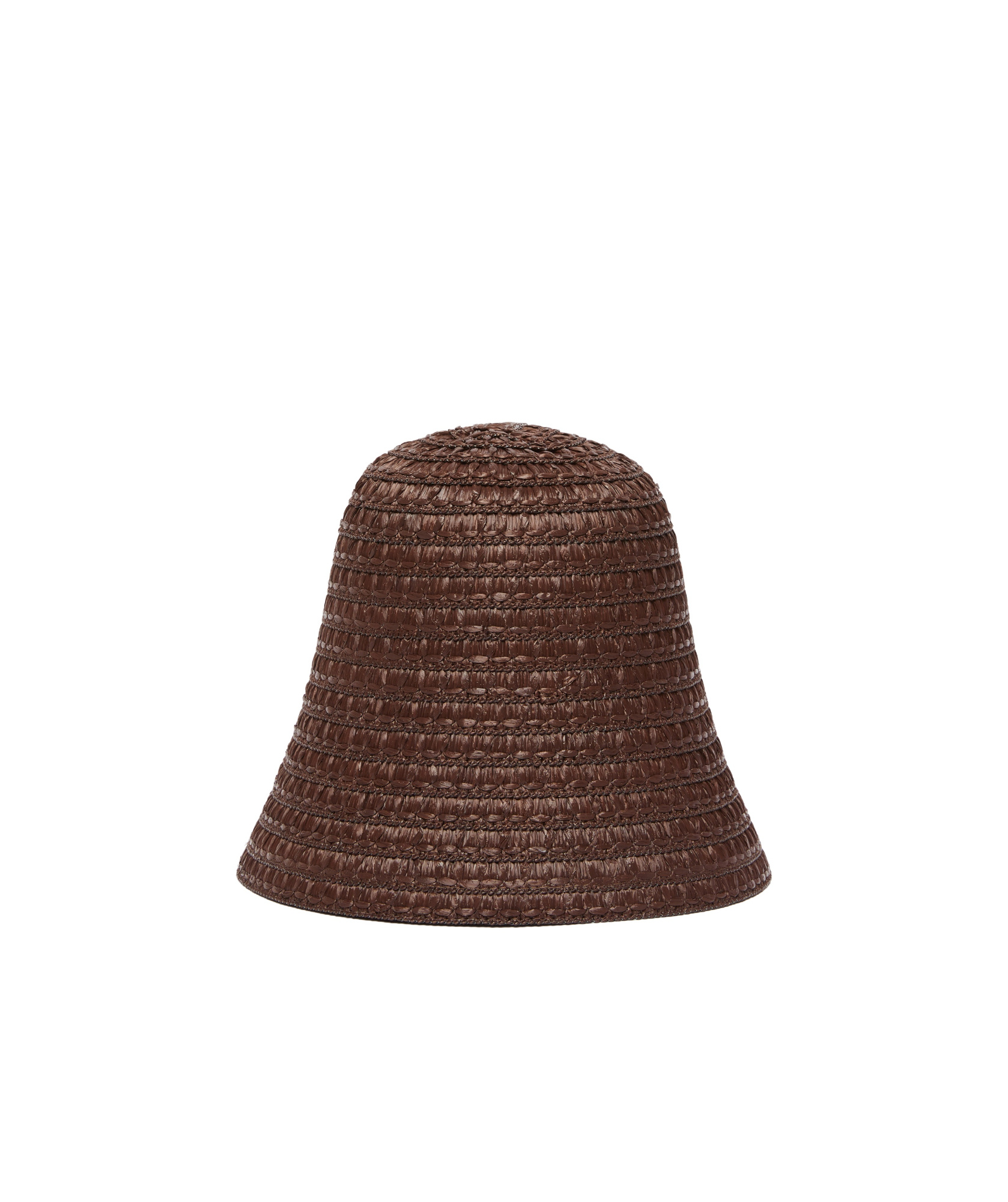 Max Mara Woven Wide Brim Hat For Summer In Brown