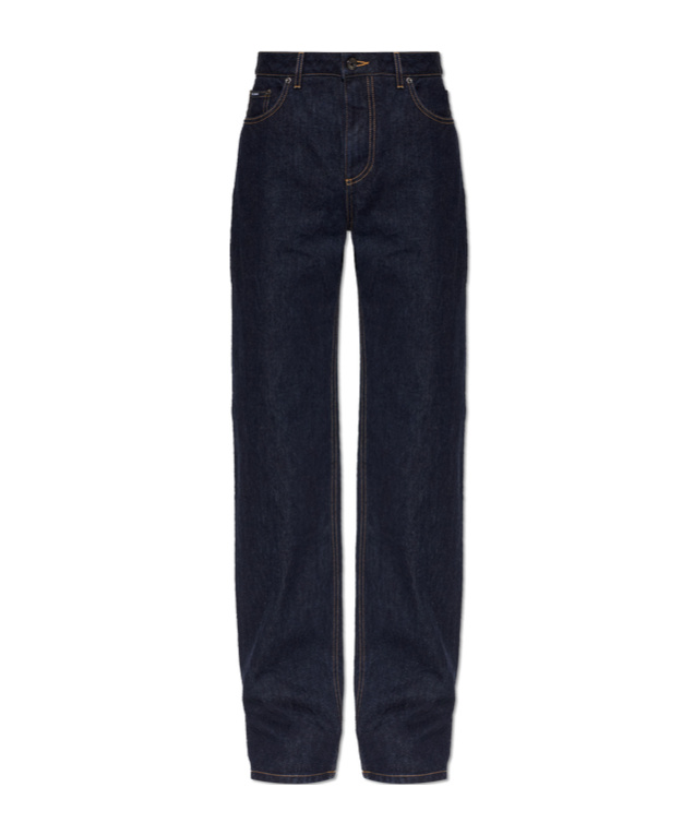 Dolce & Gabbana Straight-leg Jeans In Navy Blue