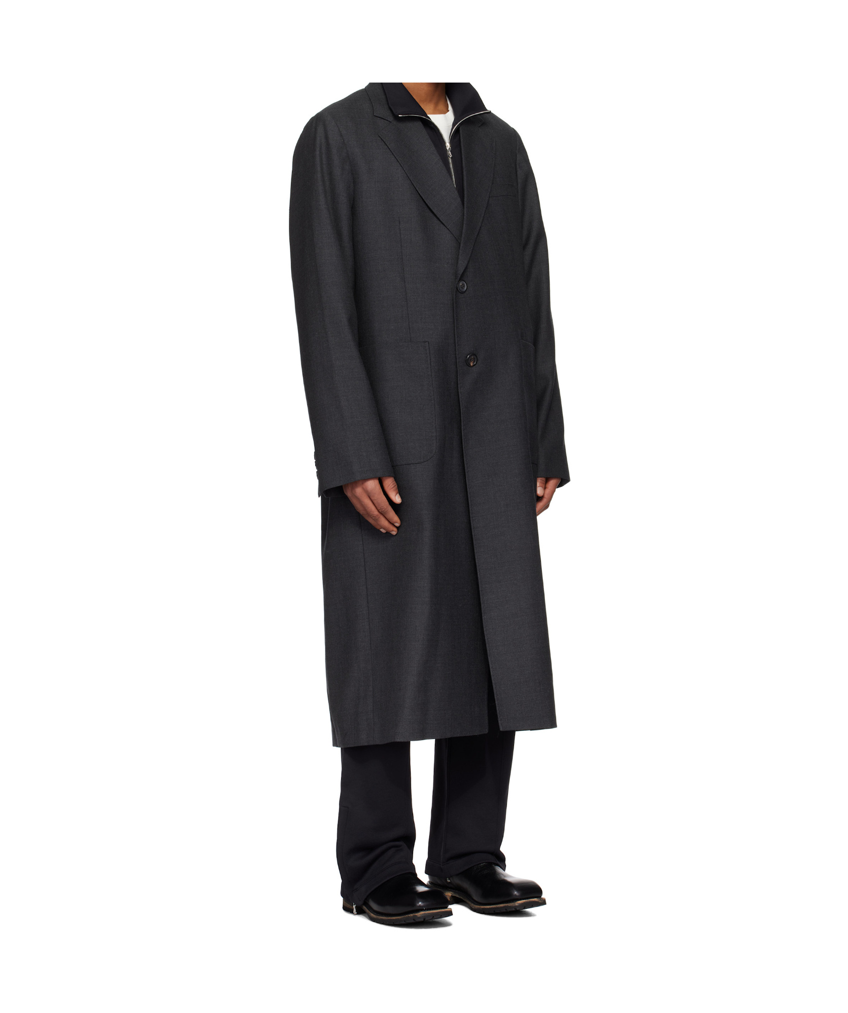Our Legacy Long Sleeve Coat In Black