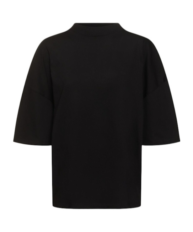 The Row Plain Weave Short-sleeved T-shirt In Black