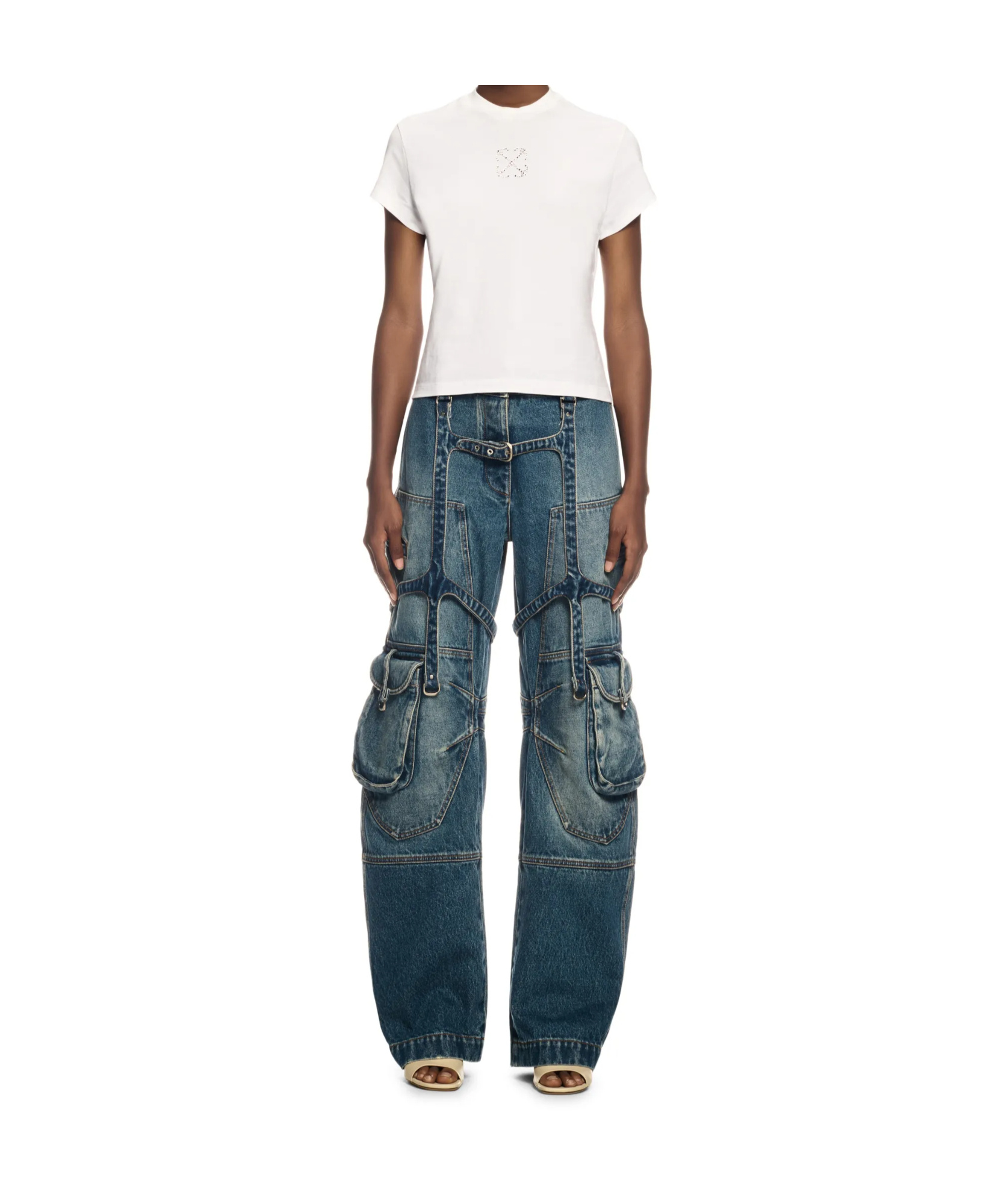 Off-white Off White 'arrow Jewel' T Shirt In White
