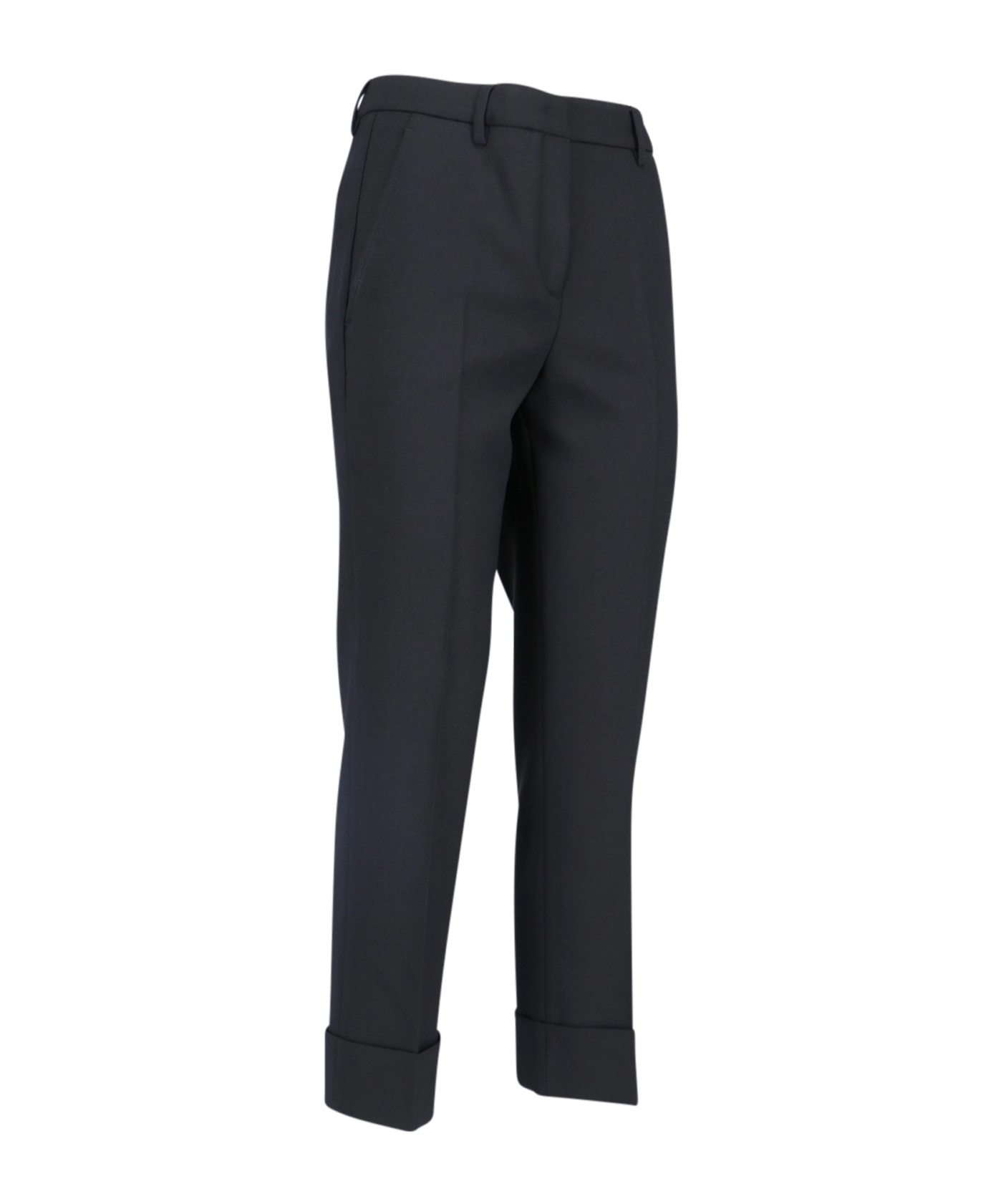 Incotex Belt-loop Casual Pants In Black