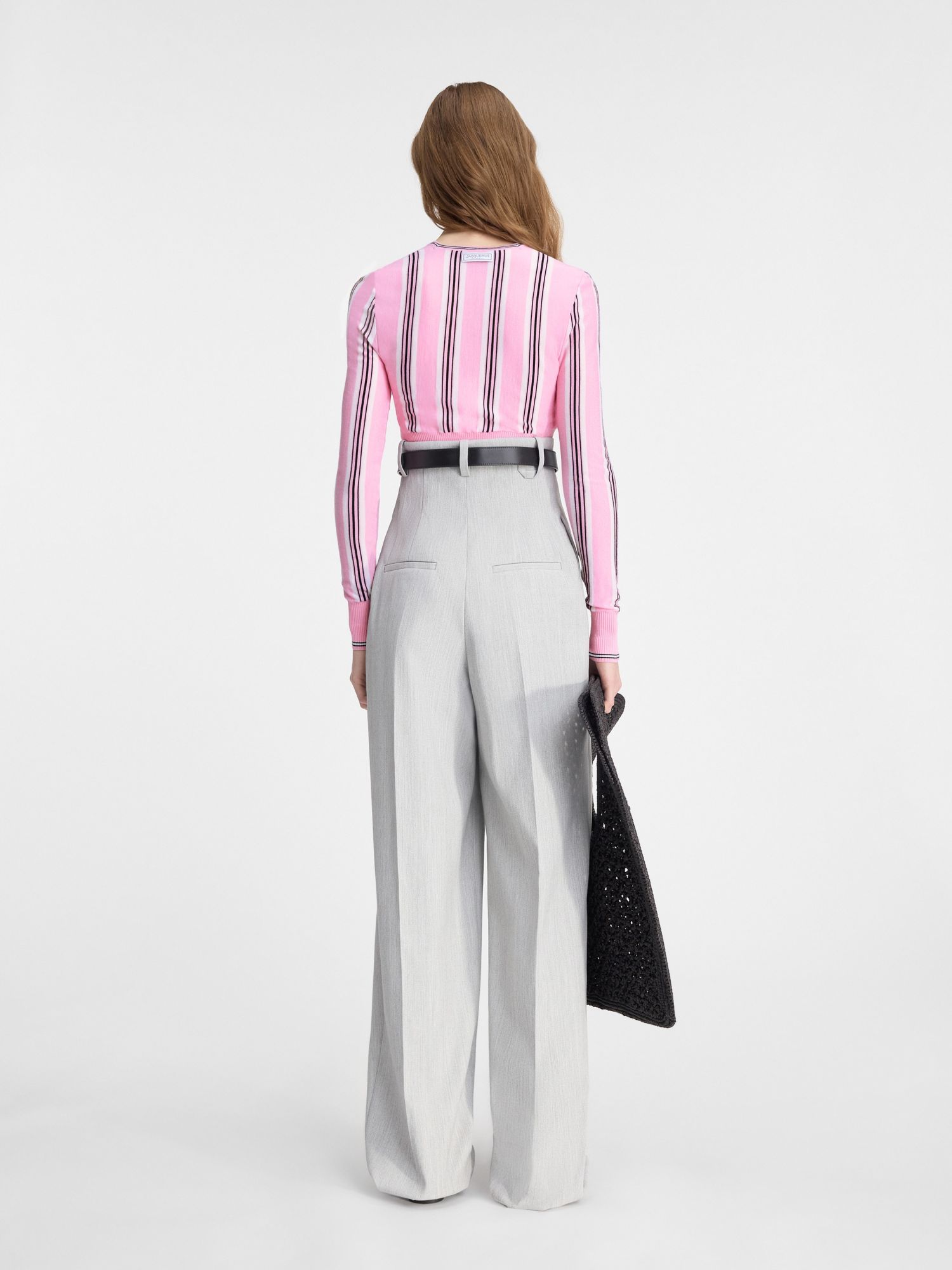 Jacquemus Pink Virgin Wool Le Cardigan Spiaggia Cardigan In Pink