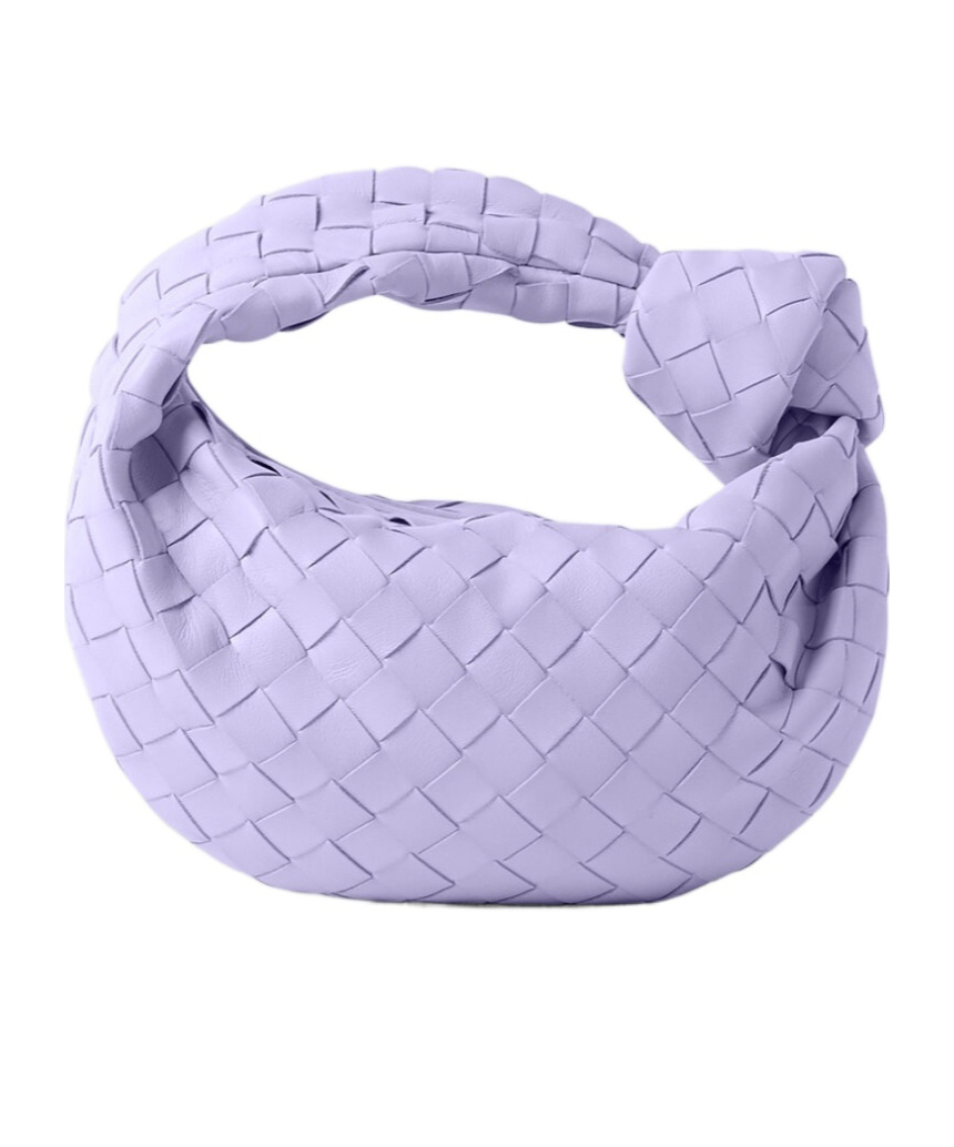 Bottega Veneta Mini Jodie Handbag In Purple