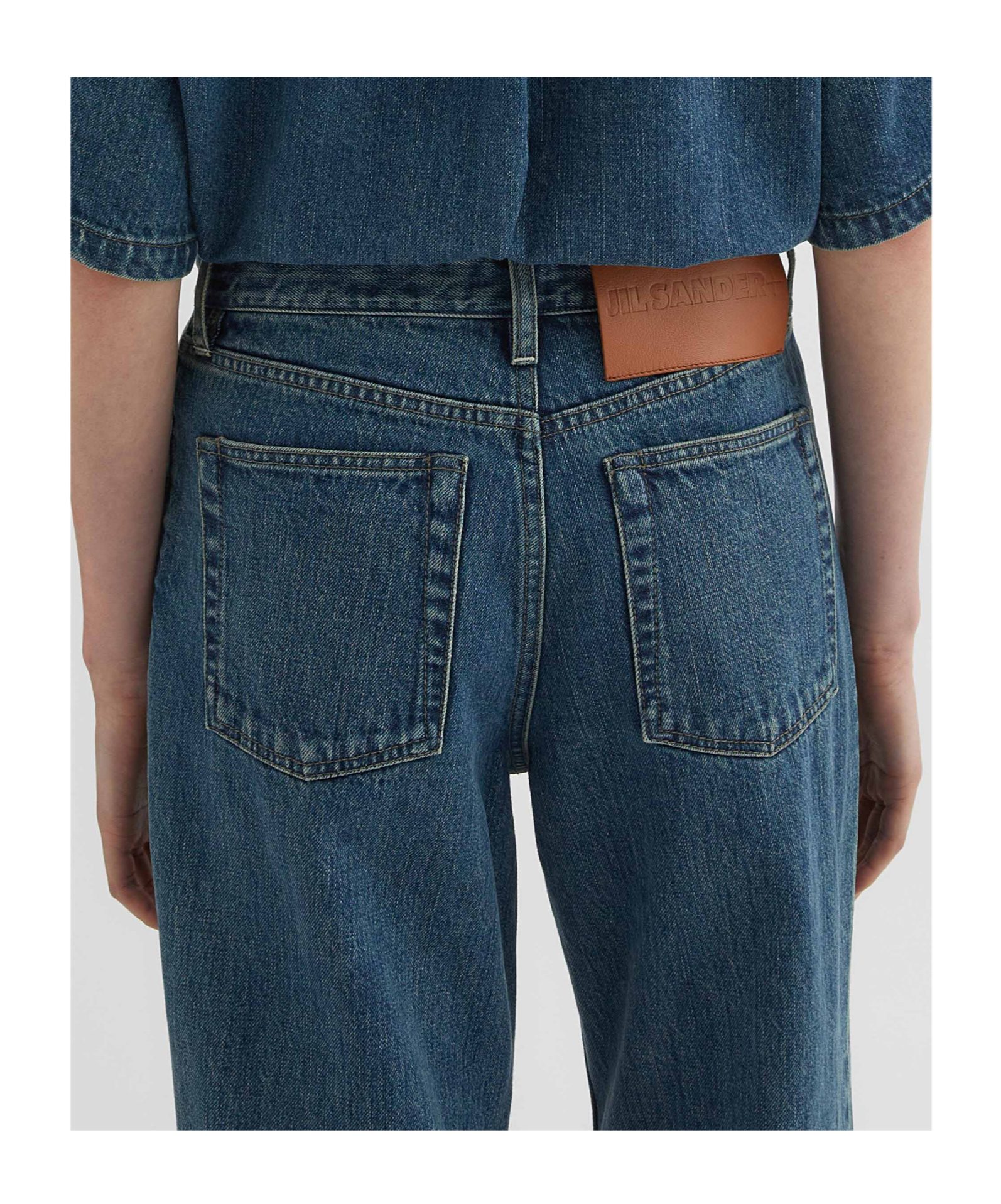 Jil Sander Women Denim Wide-leg Jeans In Blue