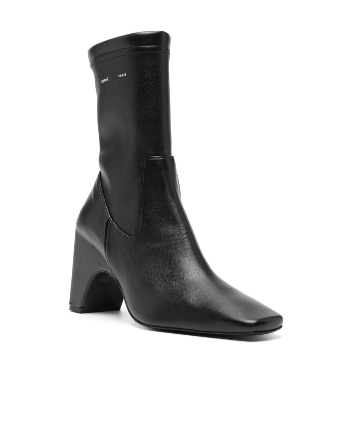 Shop Coperni Square-toed Short Boots In Black