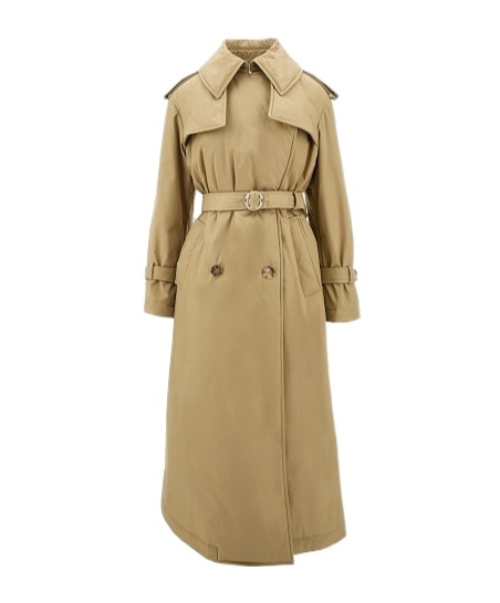Alexander Mcqueen Lapel Coat In Nude