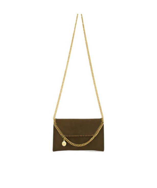 Stella Mccartney Falabella Chain-strap Shoulder Bag In Green