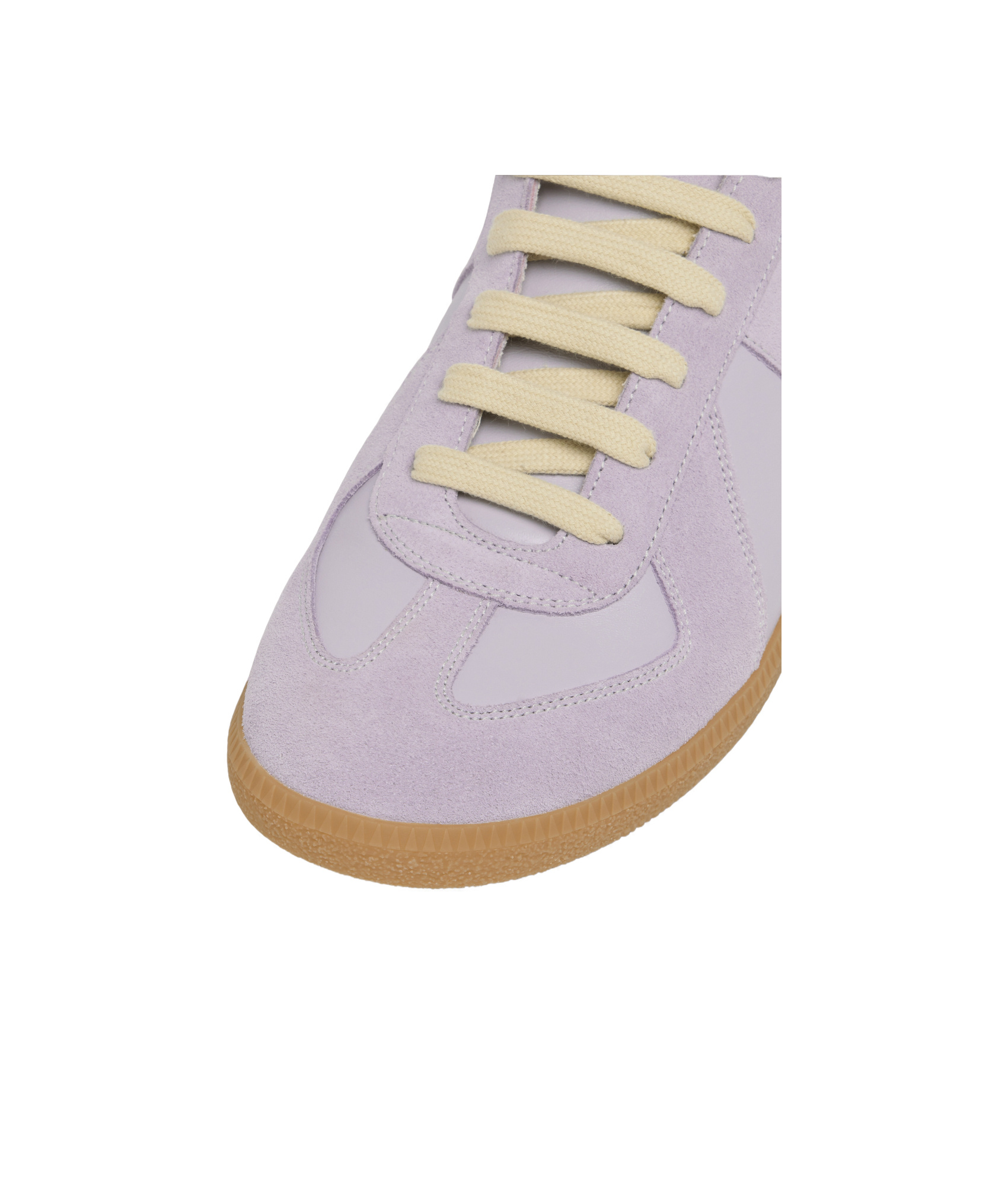 Maison Margiela Leather Replica Sneakers In Purple