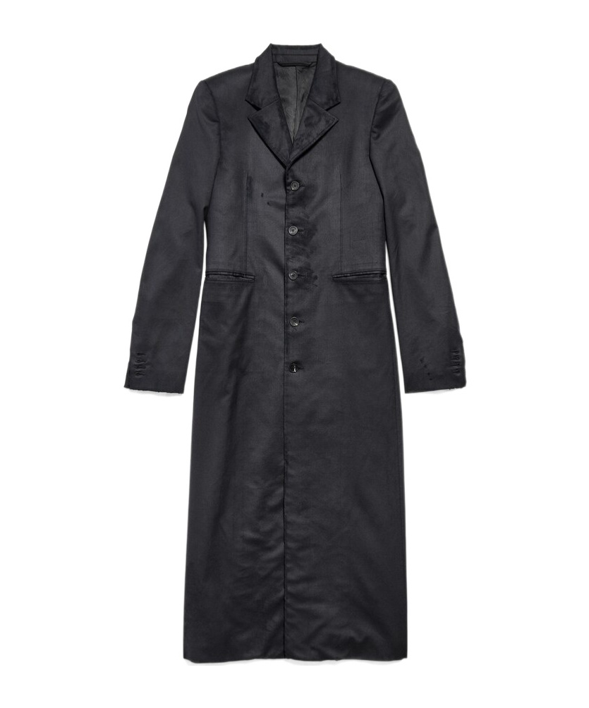 Balenciaga Slim Coat In Black