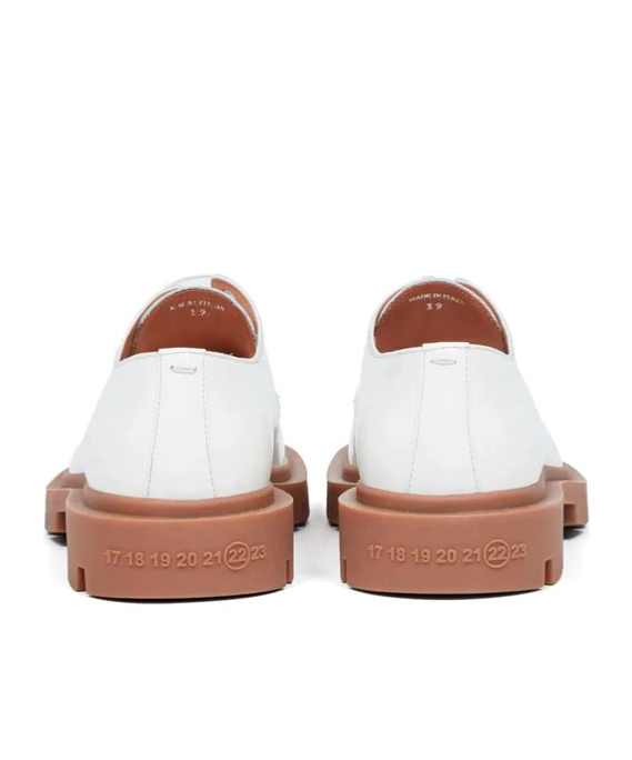 Maison Margiela Ivy Leather Loafers In White