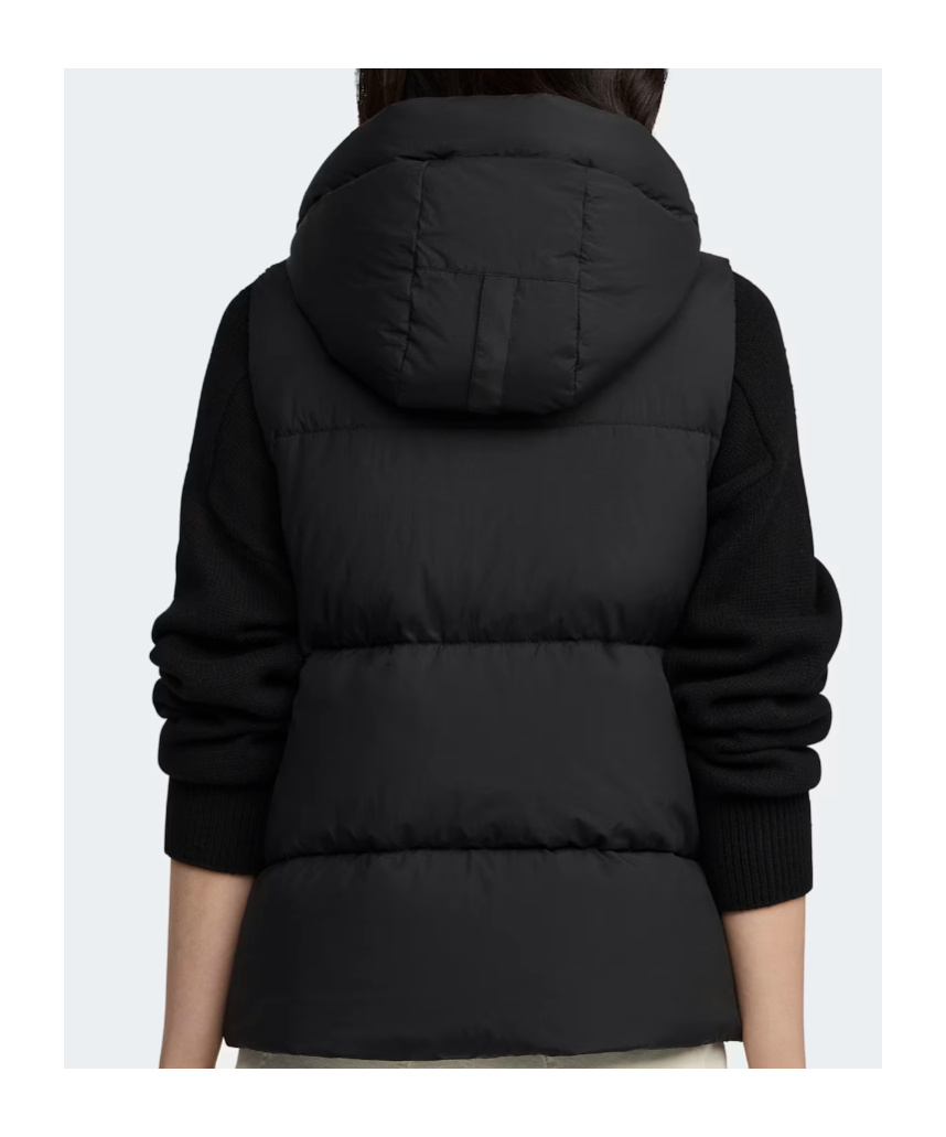 Canada Goose Junction Puffer Vest Black Label In Black