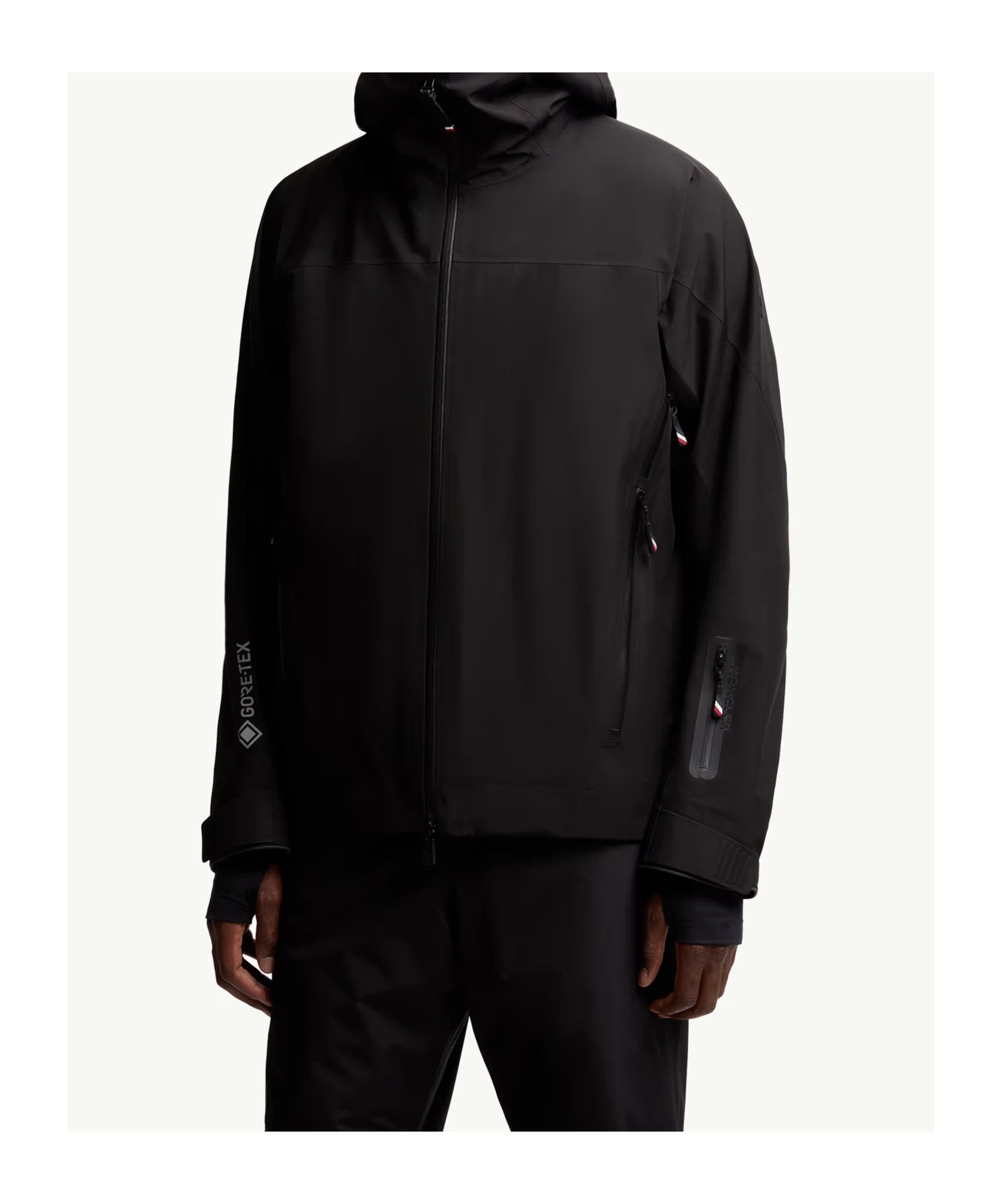 Moncler Hinterburgs Hooded Gore-tex Ski Jacket In Black