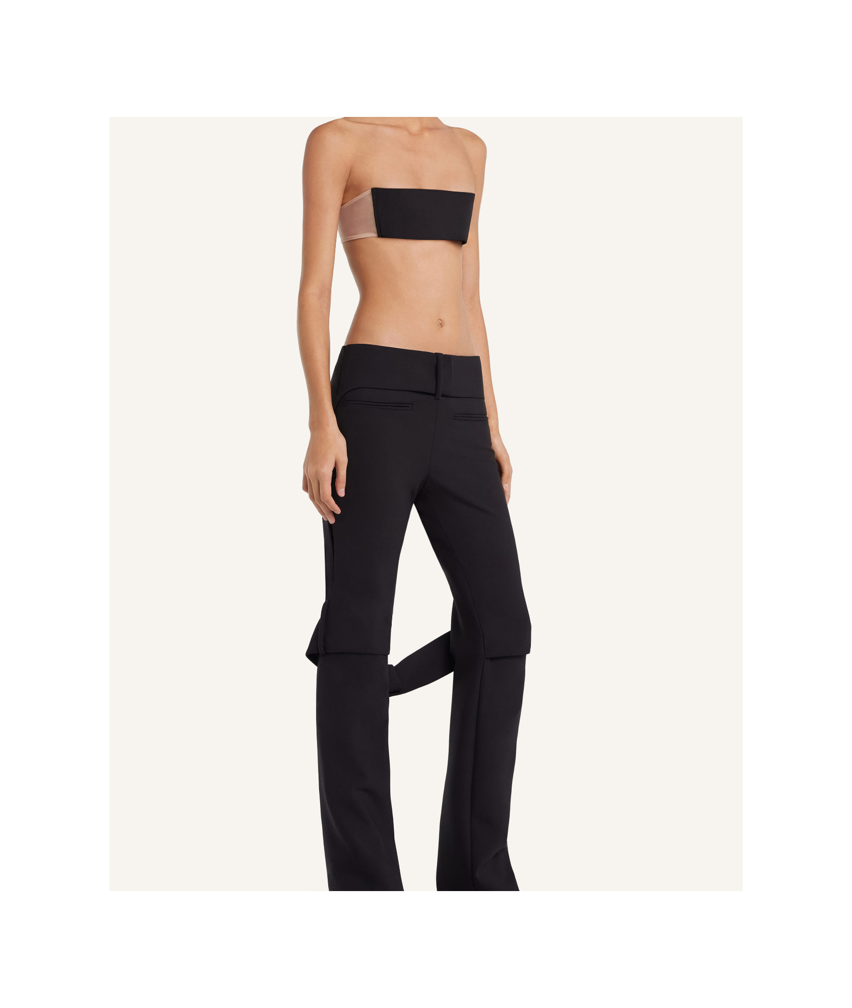 Courrèges Illusion Top In Black