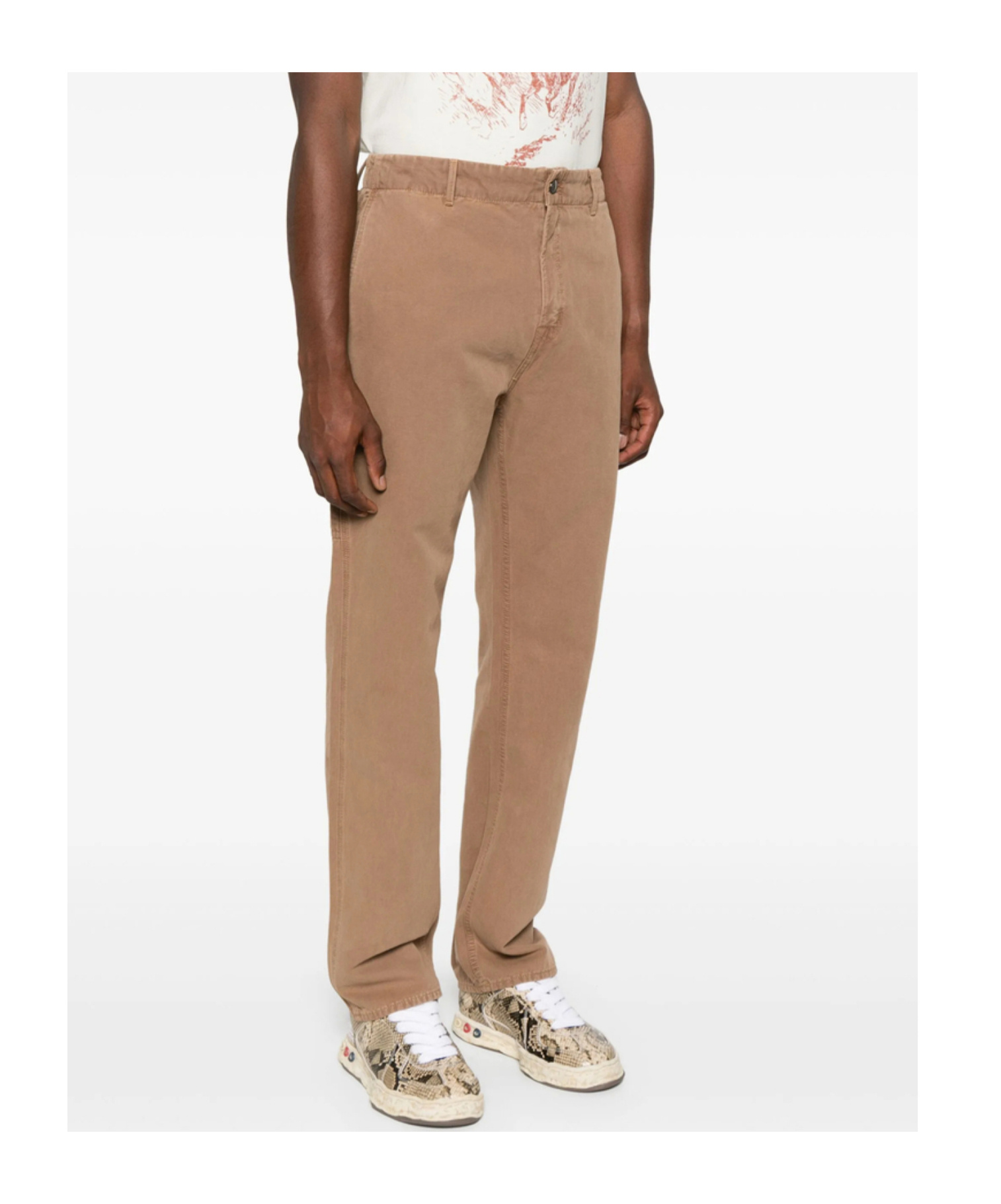 7 For All Mankind Straight Jeans In Brown