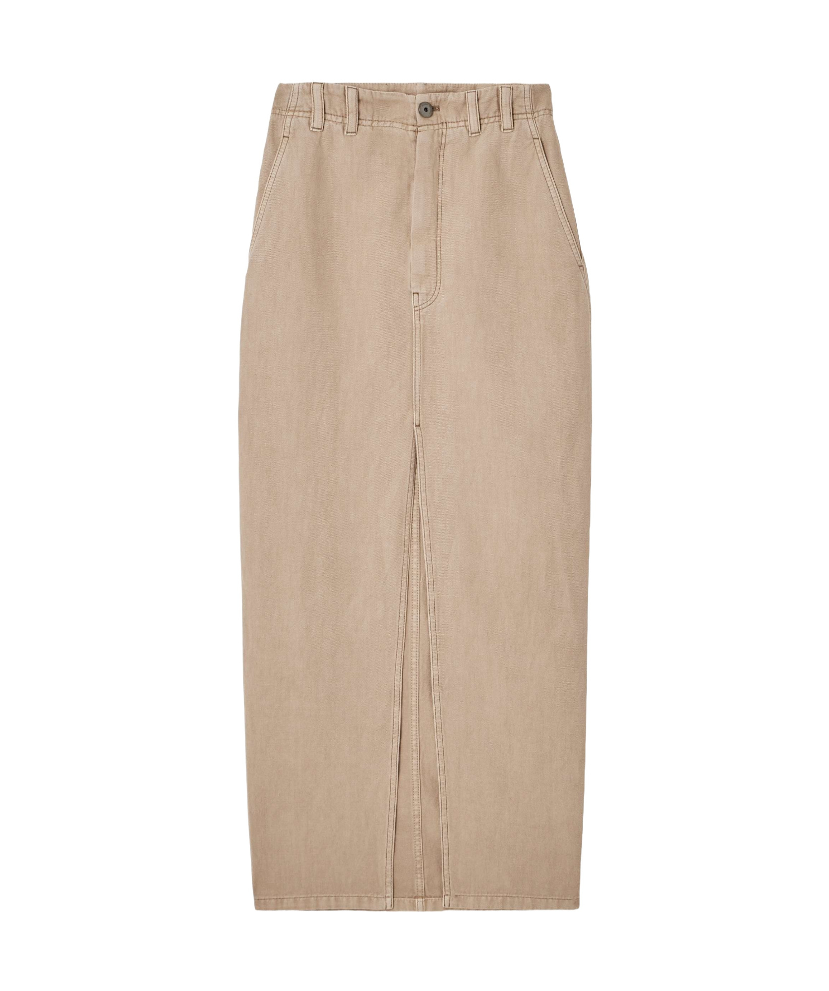 Brunello Cucinelli Monili Bead-embellished Skirt In Nude