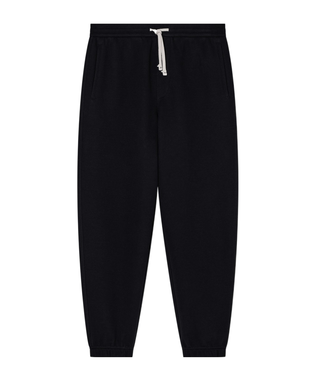 Armani Exchange Cotton-blend Piqué Track Pants In Black