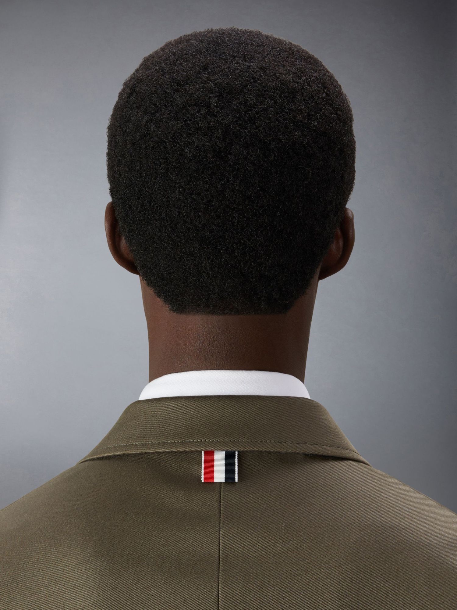 Shop Thom Browne Rwb-striped Cotton Single-breasted Blazer In Brown