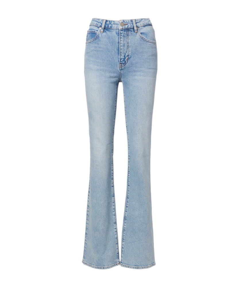 Frame Arrow High-rise Bootcut Jeans In Blue