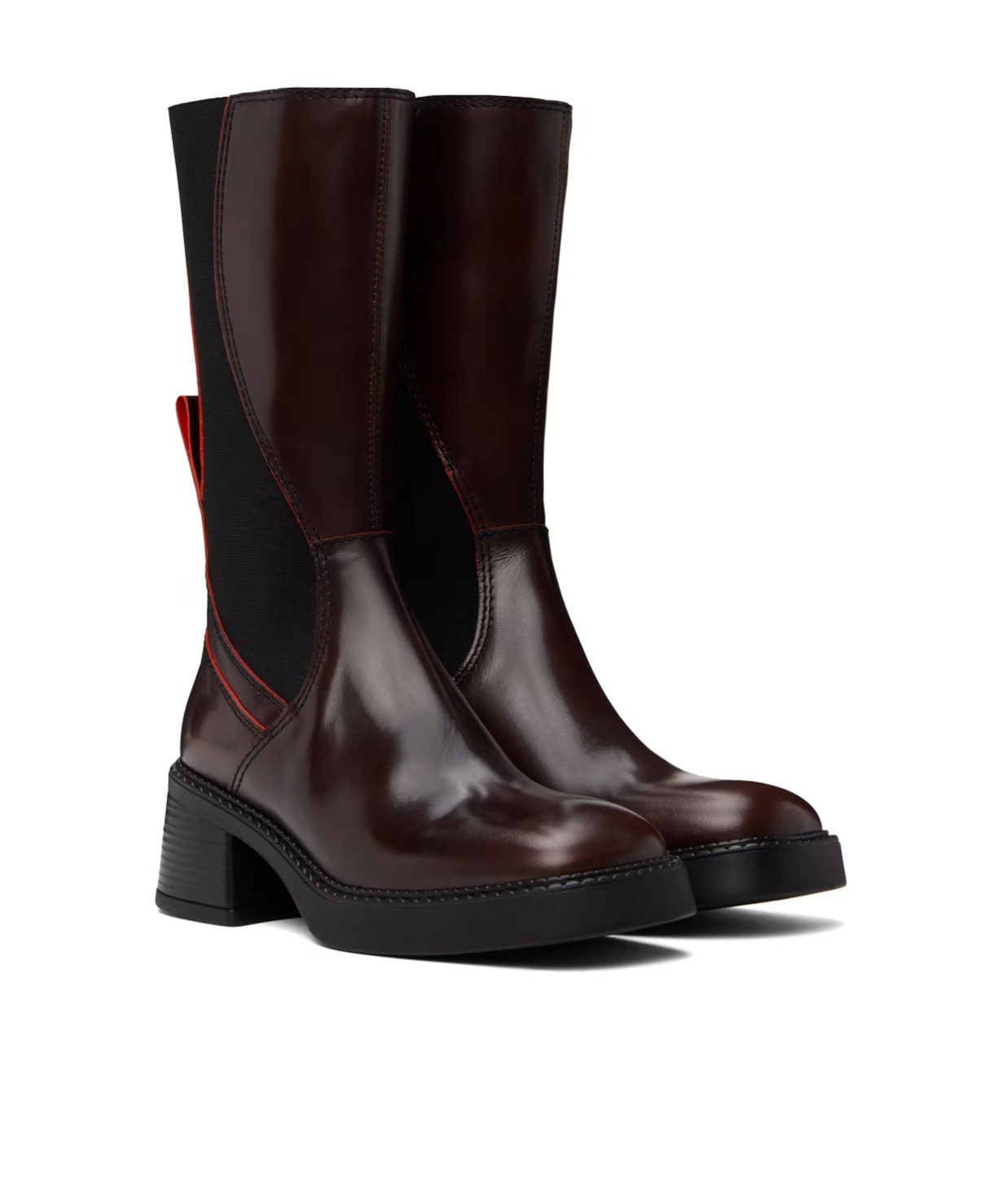 Miista Flabia Round Head Short Boots In Black