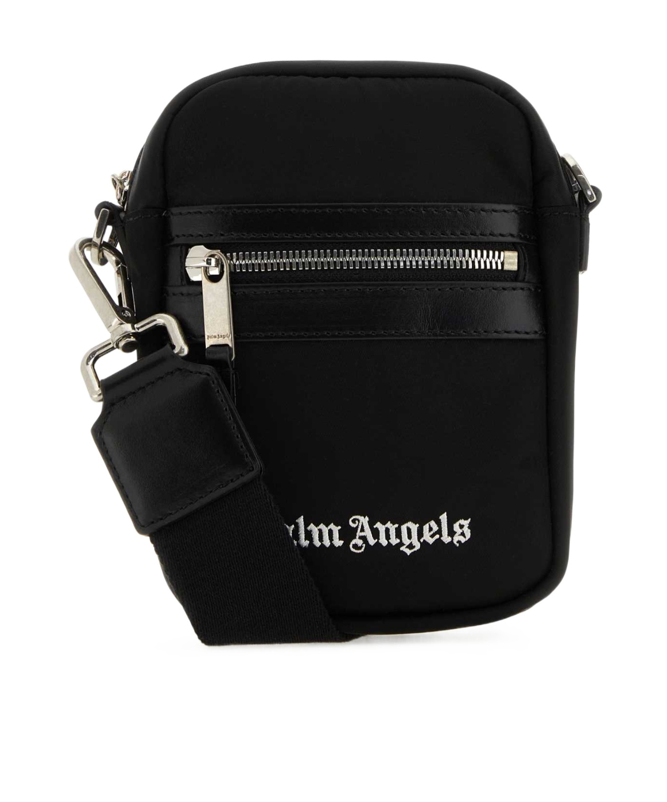 Palm Angels Adjustable Shoulder Strap Cross-body Bag In Black